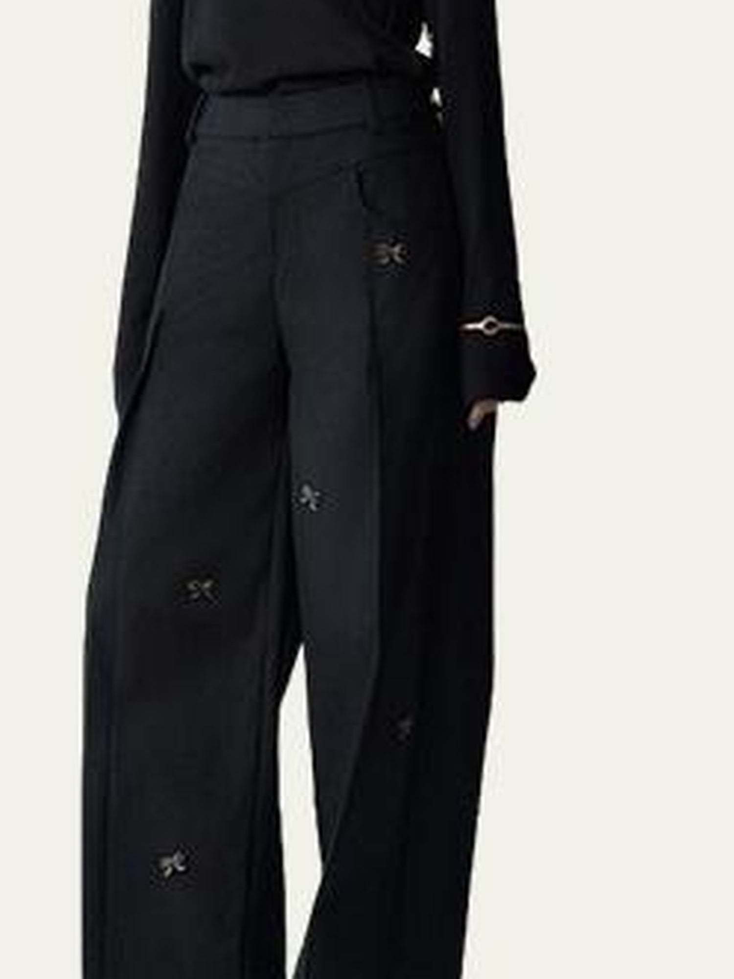 AnnoMundi Butterfly Bow High Waisted Wide Leg Pants