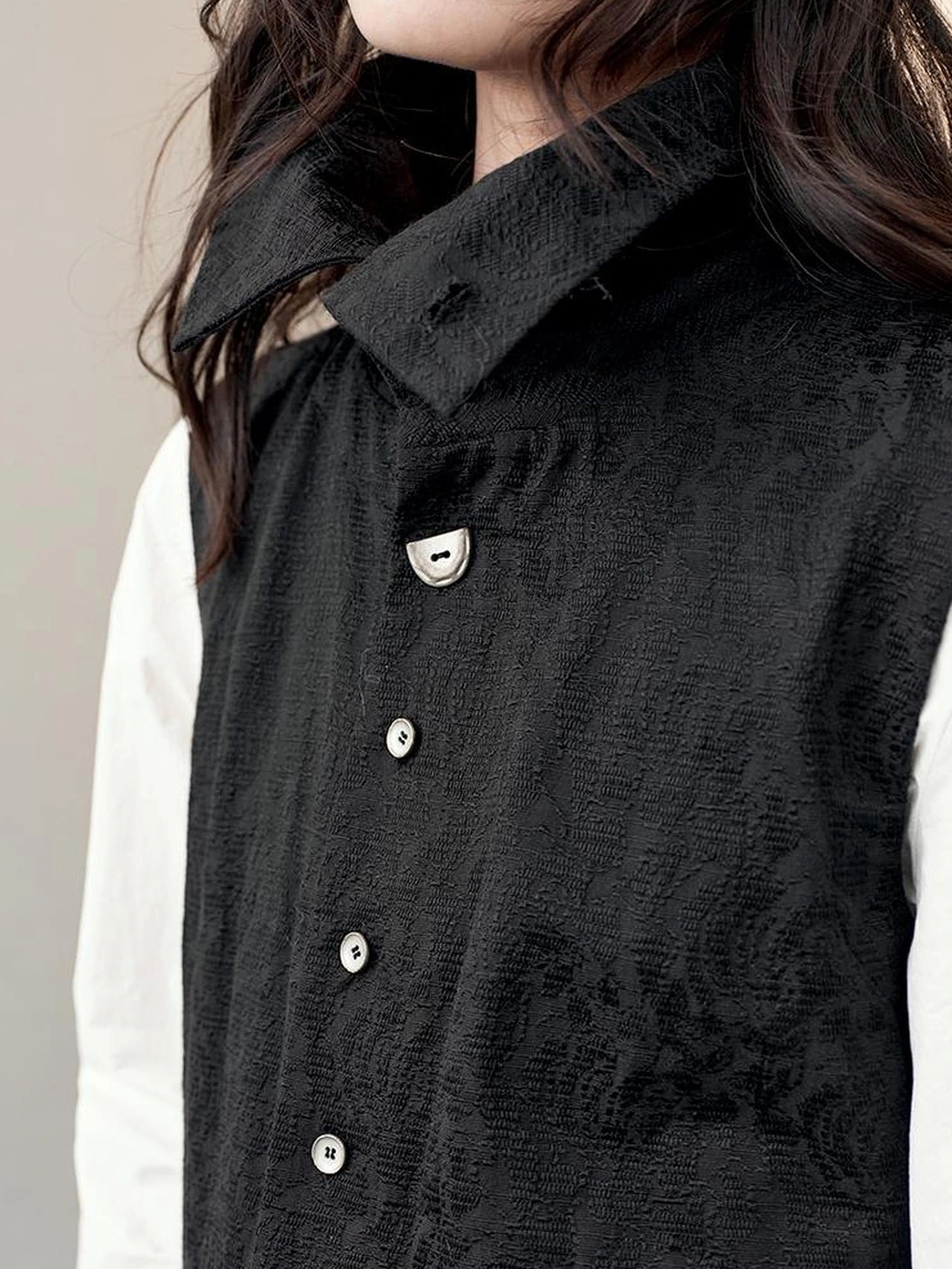 AnnoMundi Constructed Panel Collar Vest Dress Dresses