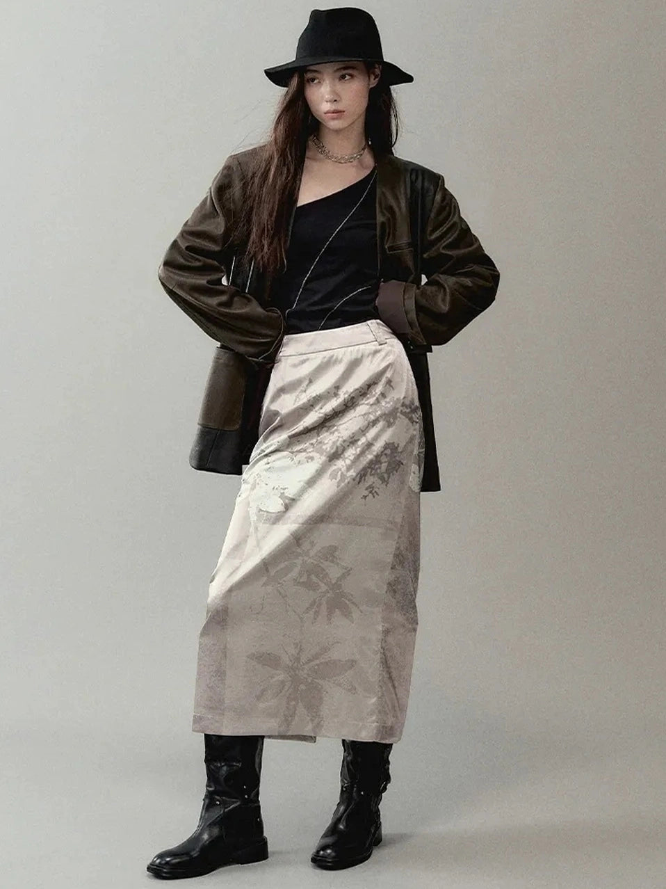 AnnoMundi Cracked Leather Patchwork Blazer Blazer