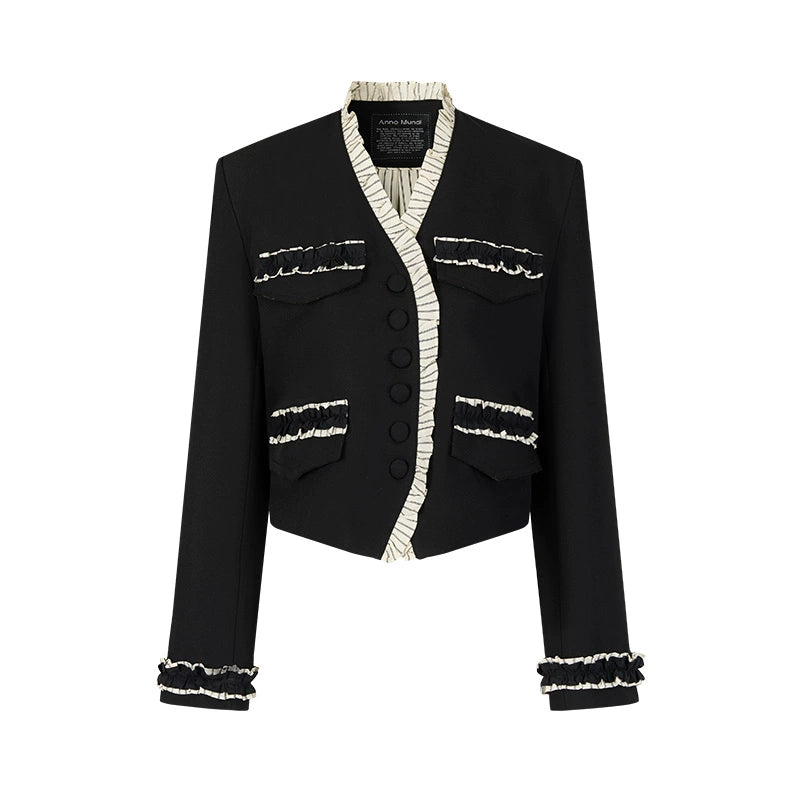 AnnoMundi_Cropped_Peplum_Blazer_With_Ruffle_Hem_MISSTT