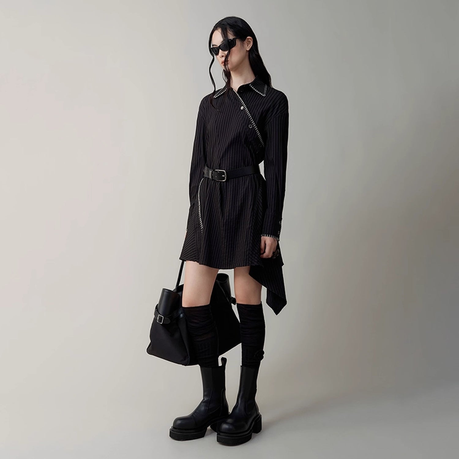 AnnoMundi_Deconstructed_Asymmetrical_Collar_Dress_V-neck_T-shirt_Long_Sleeve_MISSTT