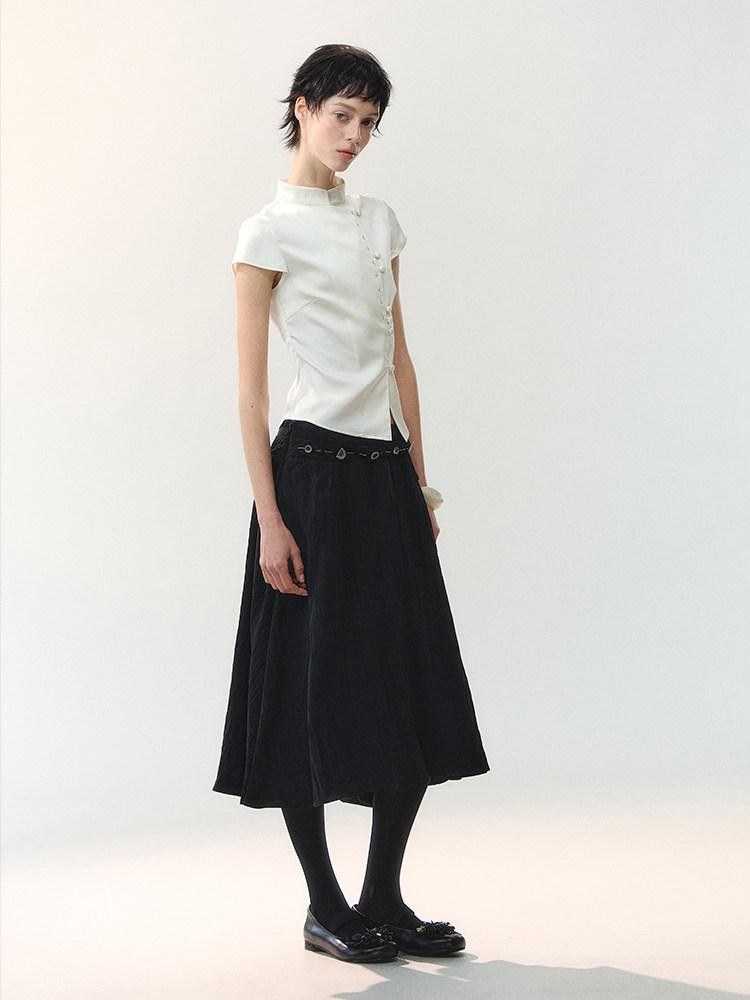 AnnoMundi Deconstructed Hem Metal Button Hand Sewn Women&