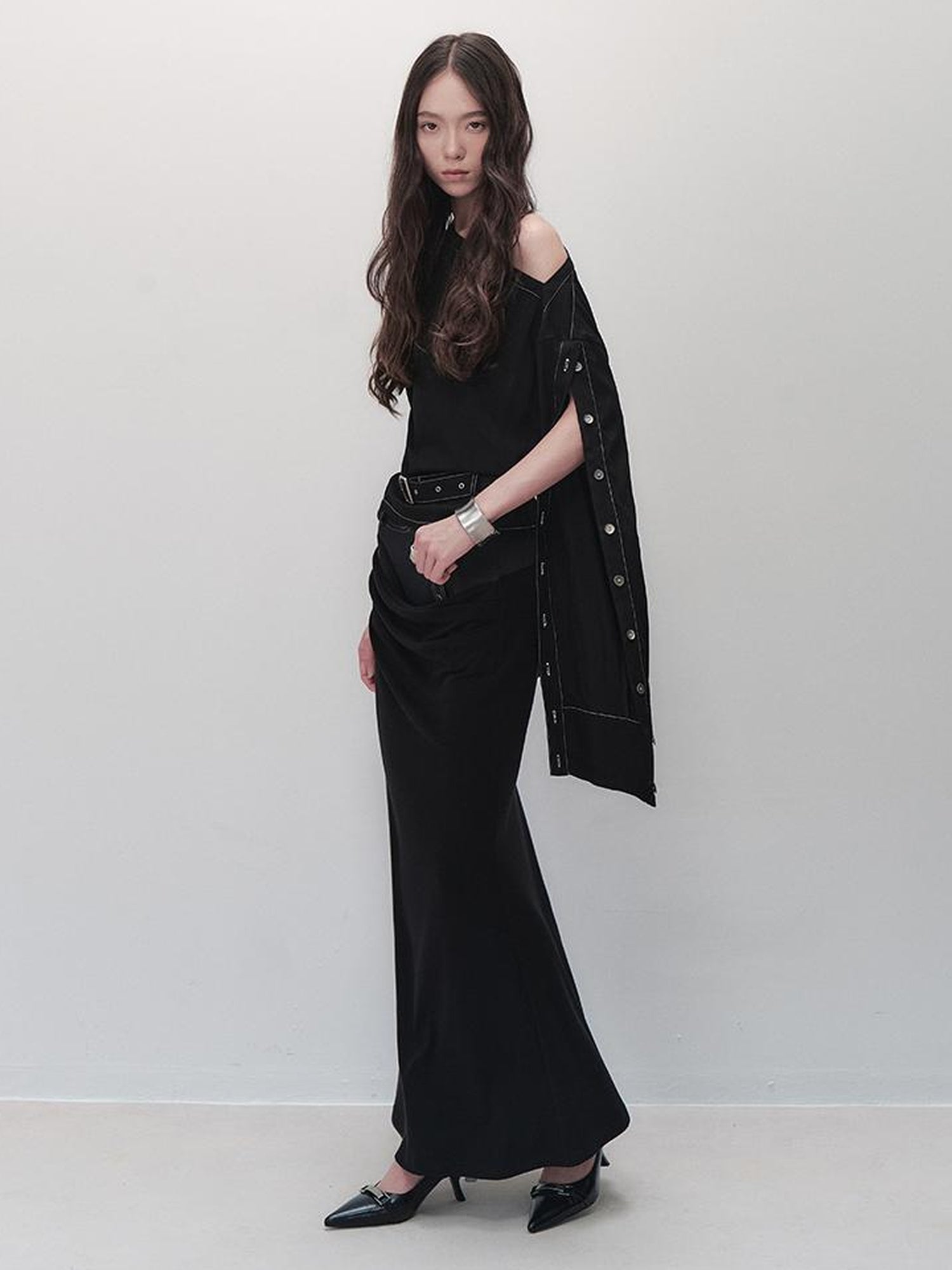 AnnoMundi Deconstructed Overlap Slit Mermaid Skirt