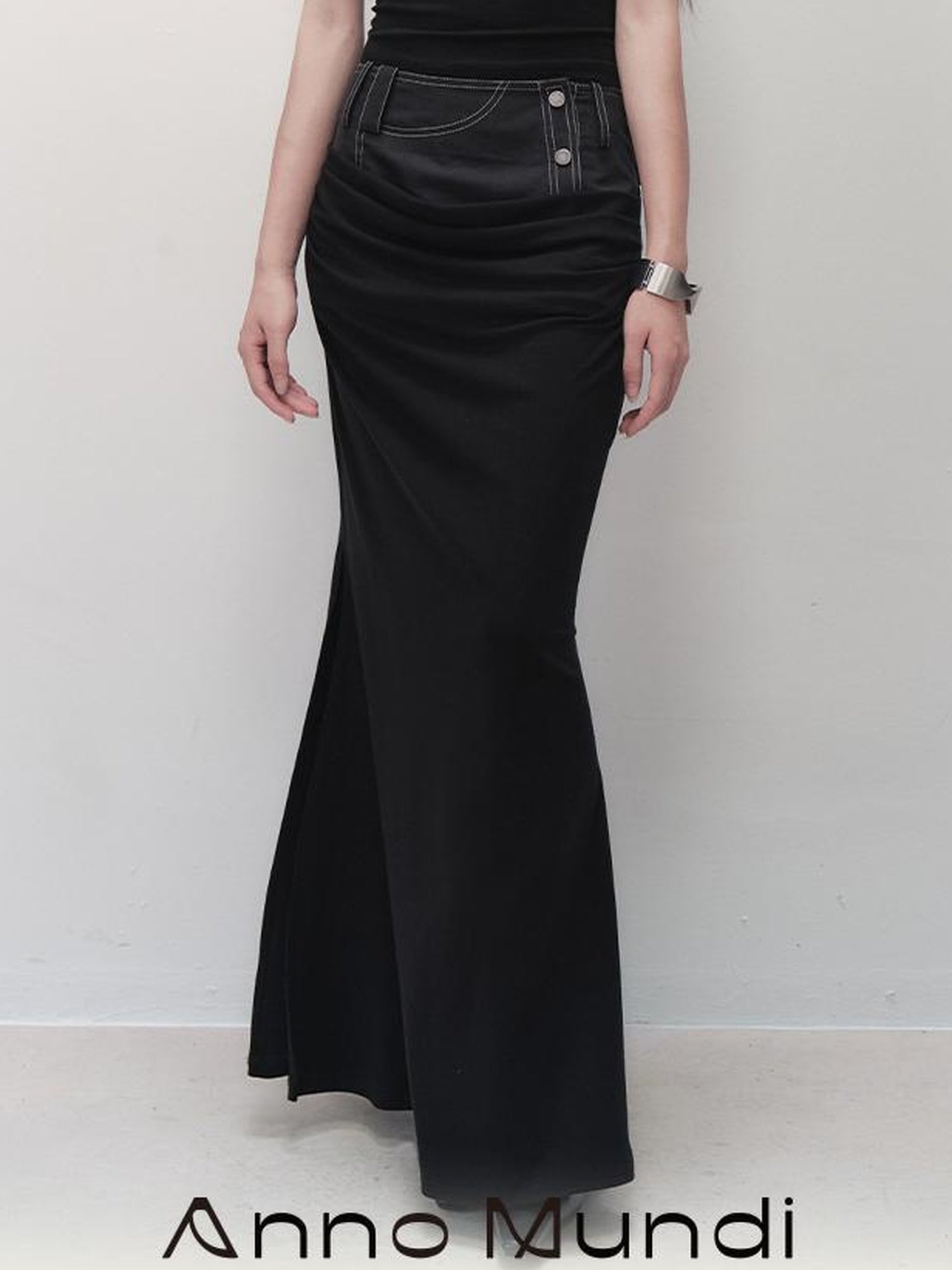 AnnoMundi Deconstructed Overlap Slit Mermaid Skirt