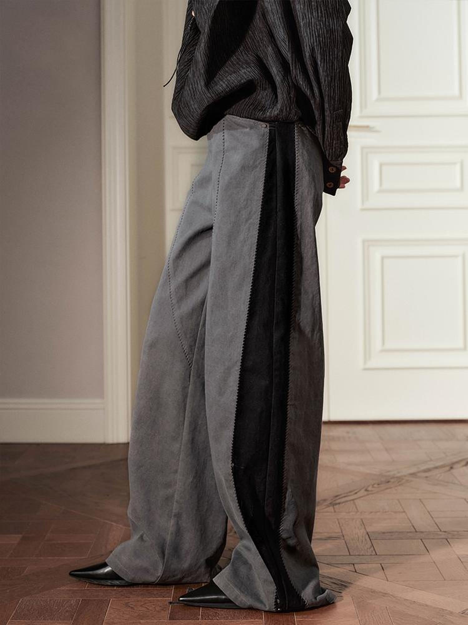 AnnoMundi Deconstructed Relaxed Wide Leg Trousers