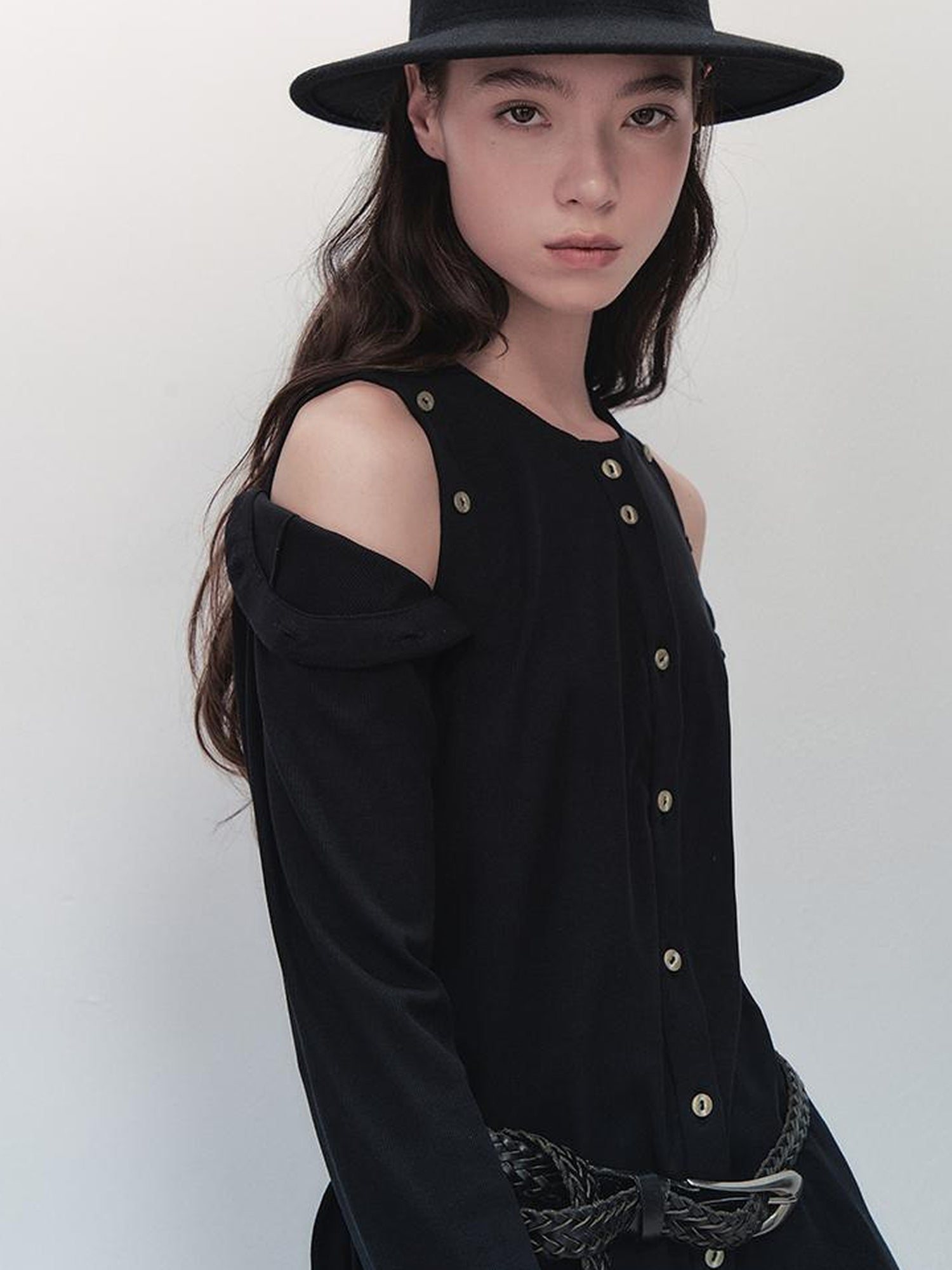 AnnoMundi Deconstructive Knit Cardigan Detachable Sleeves Multi Way Wear
