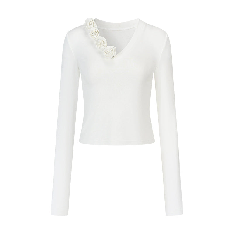 AnnoMundi_Detachable_3D_Floral_V-Neck_Knit_Tee_MISSTT