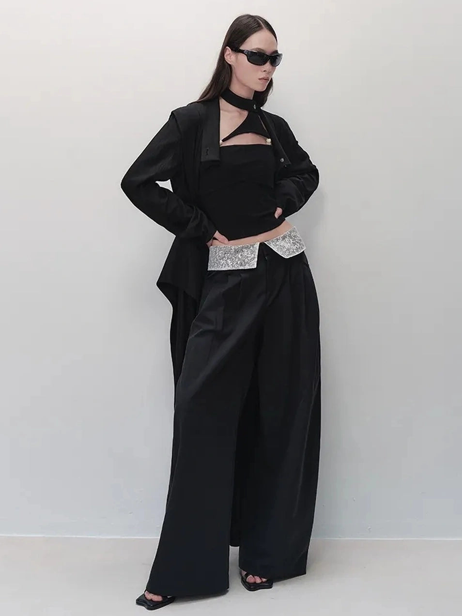 AnnoMundi Detachable Choker Beaded Camisole Bikini