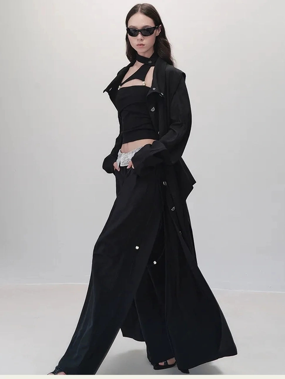 AnnoMundi Detachable Choker Beaded Camisole Bikini