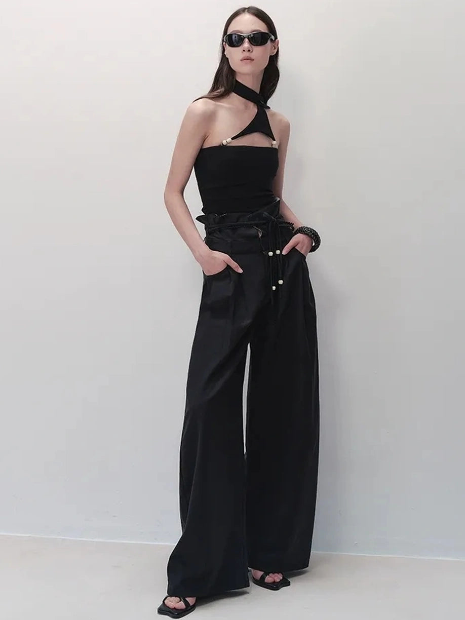 AnnoMundi Detachable Choker Beaded Camisole Bikini