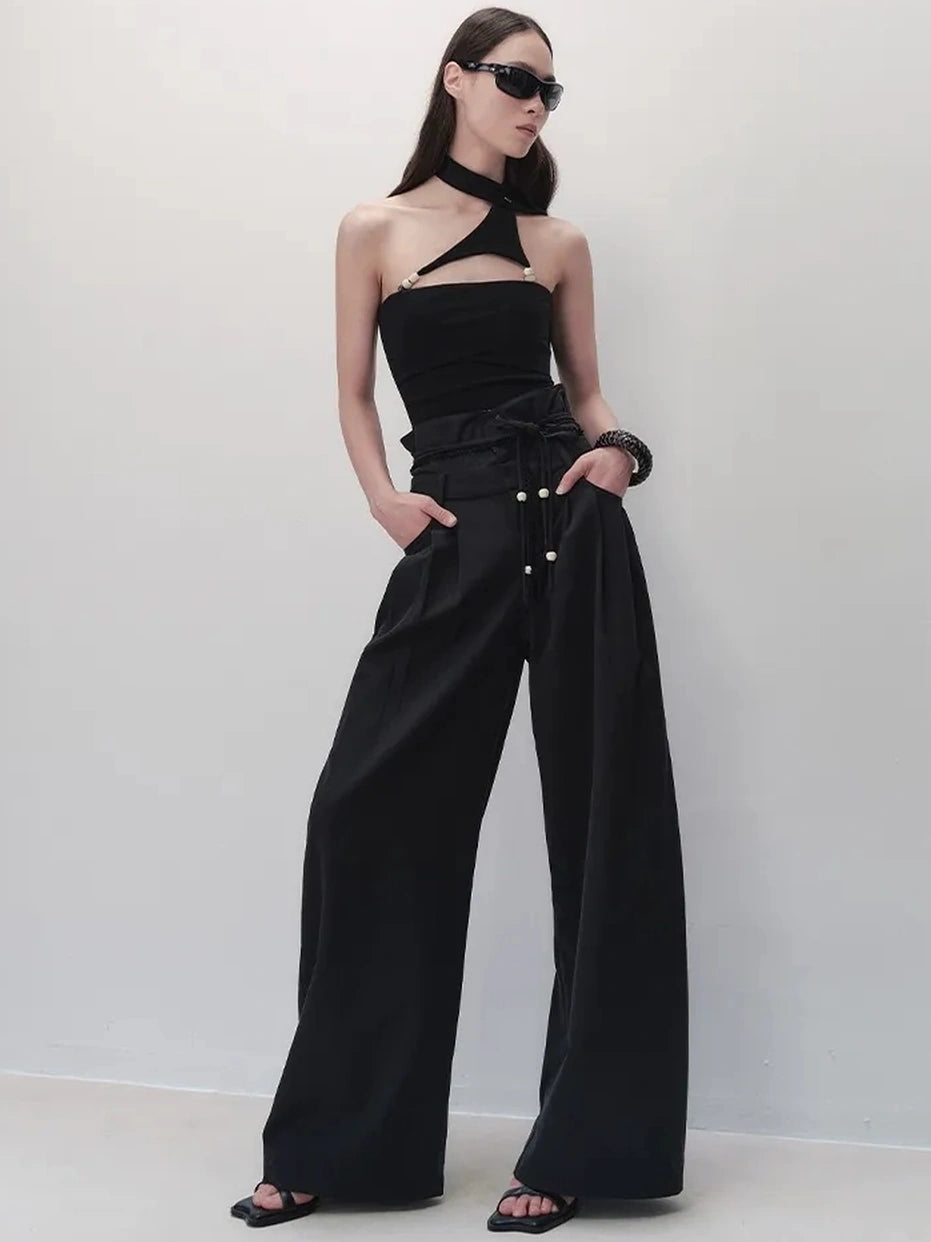 AnnoMundi Detachable Choker Beaded Camisole Bikini