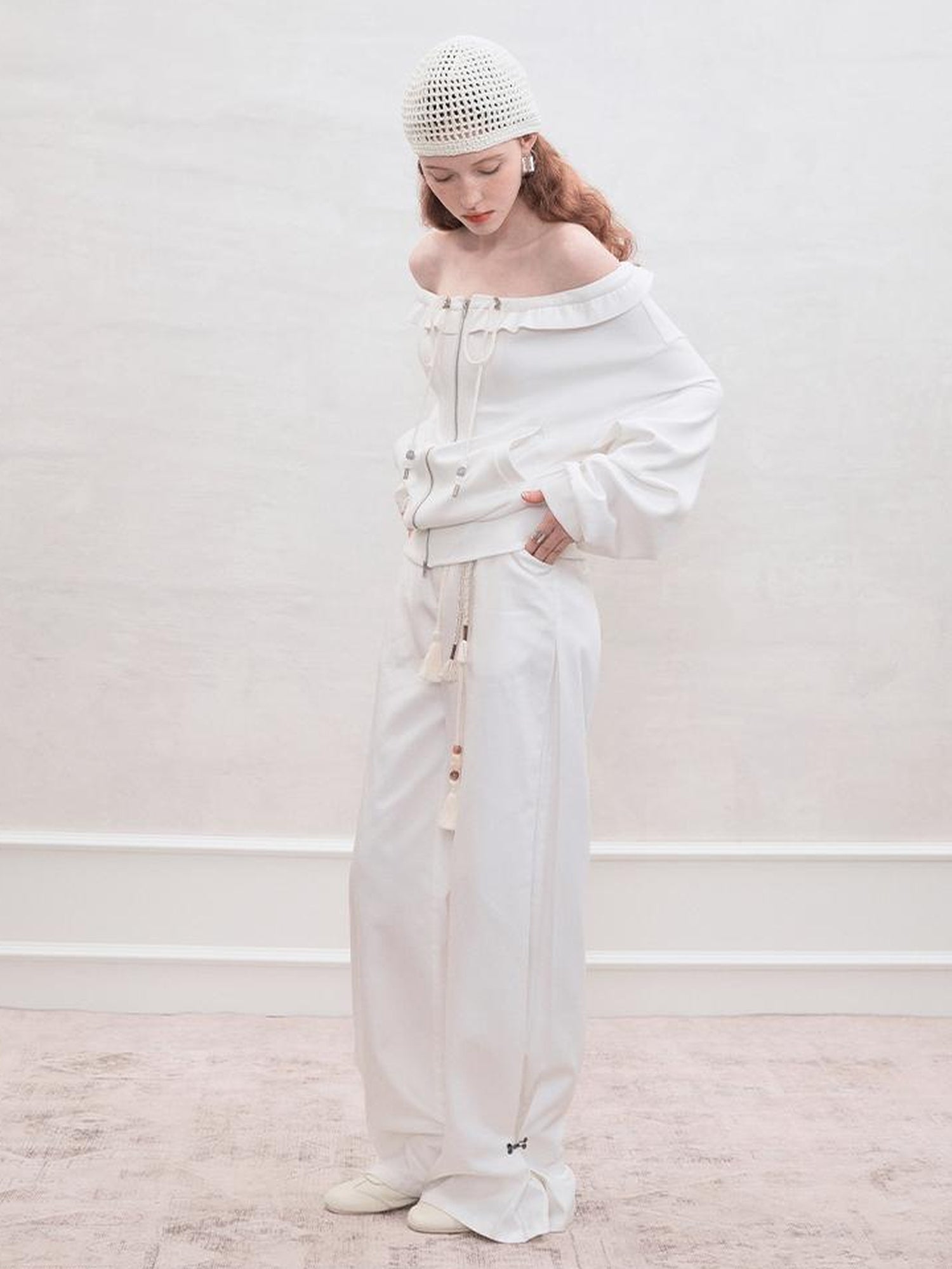 AnnoMundi Detachable Skirt Overlay Wide Leg Trousers