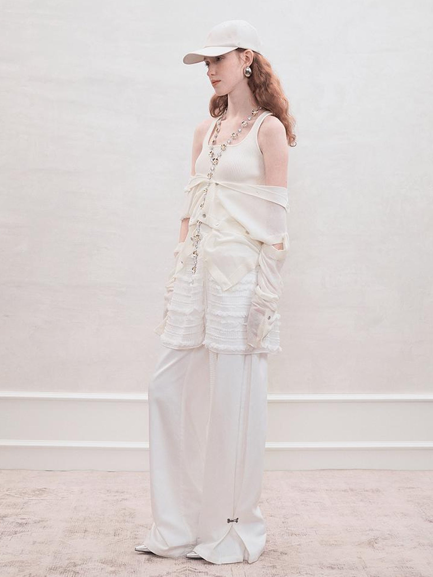 AnnoMundi Detachable Skirt Overlay Wide Leg Trousers