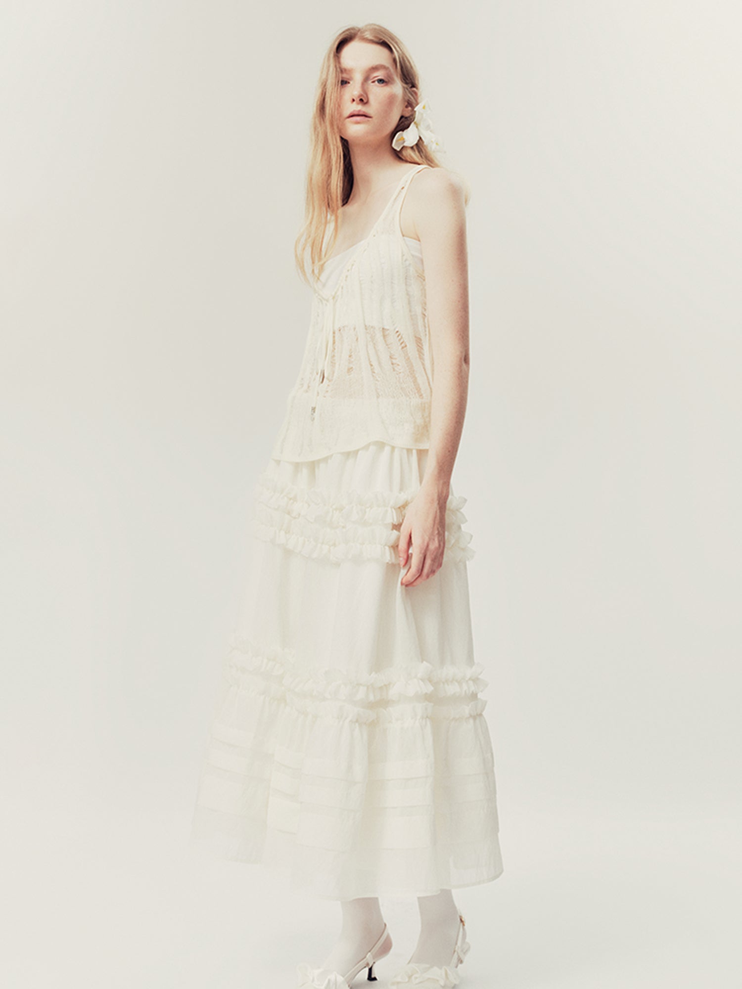 AnnoMundi Distressed Open Knit Summer Vest Top
