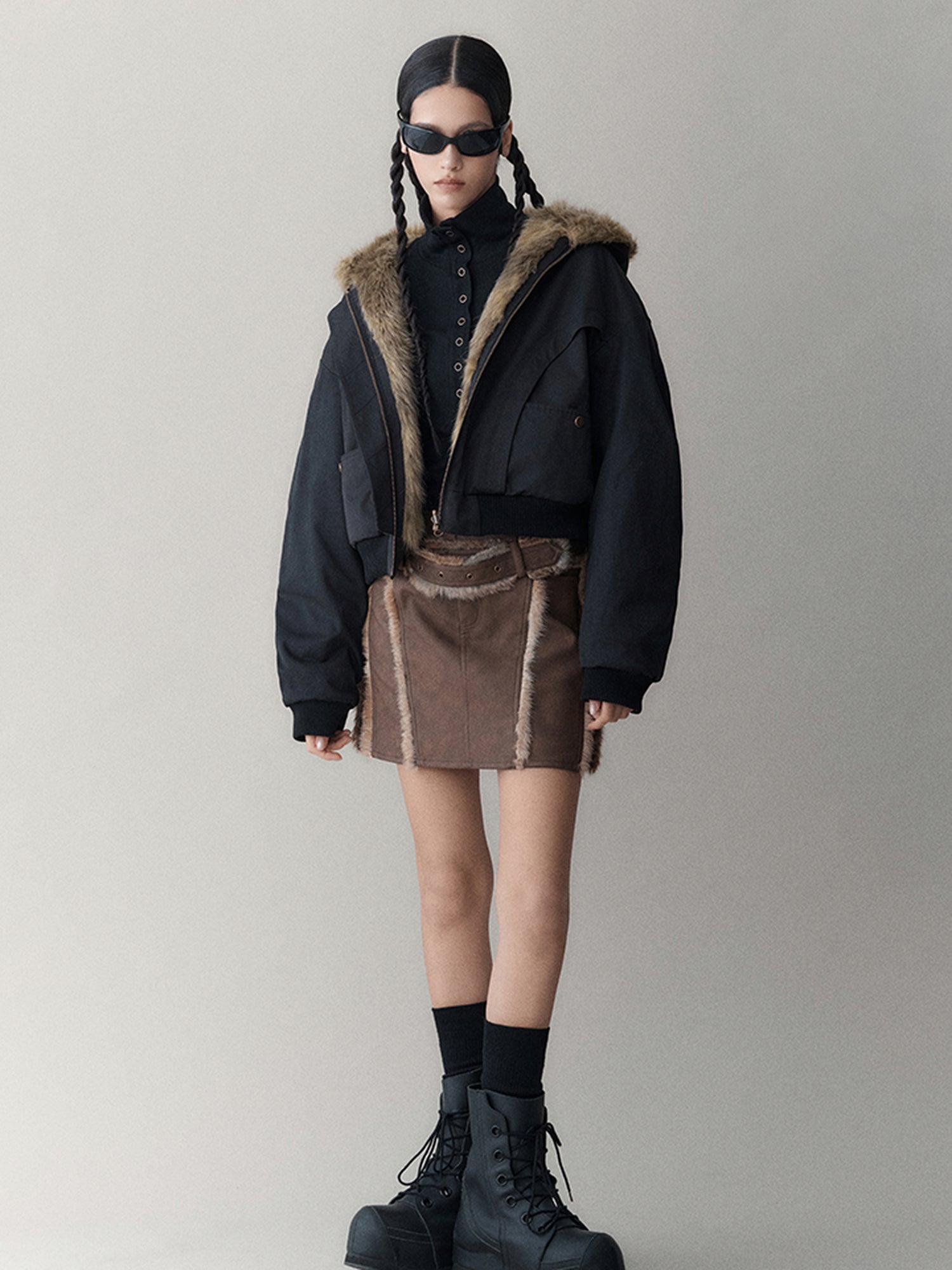 AnnoMundi Elastic High-Neck Flip-Collar Knit Sweater Women Autumn Winter Slim Base Layer Top