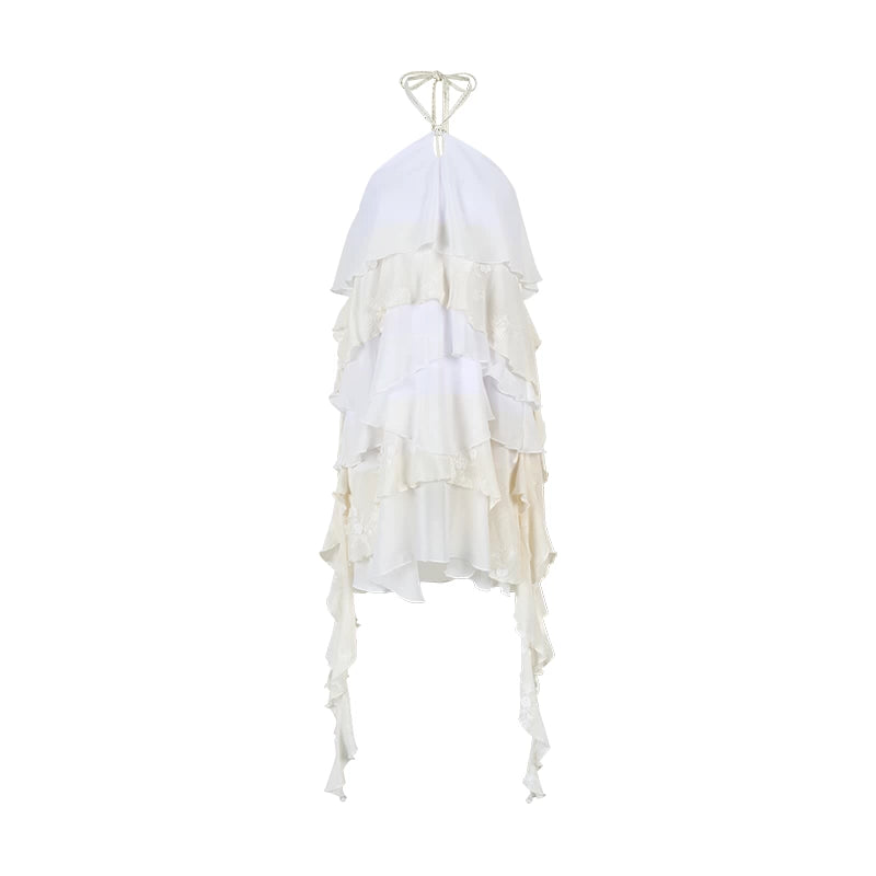 AnnoMundi_Floral_Embroidered_Sheath_Chiffon_Mini_Dress_V_Neck_MISSTT