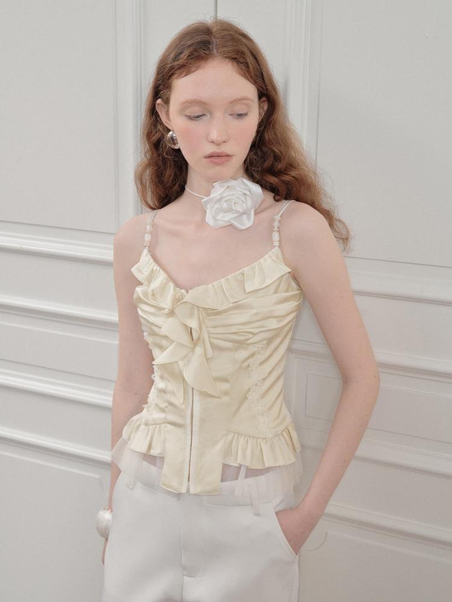 AnnoMundi Floral Lace Camisole Top