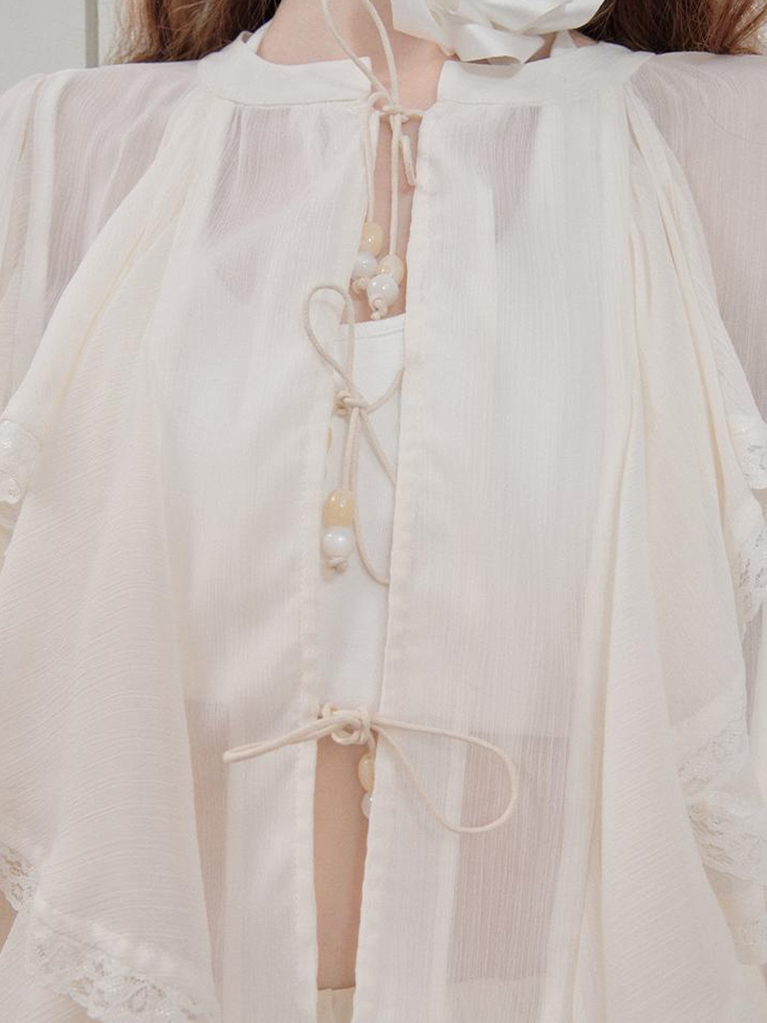 AnnoMundi Floral Lace Sun Shield Shirt