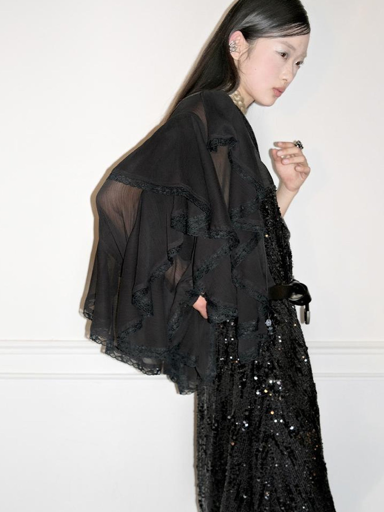 AnnoMundi Floral Lace Sun Shield Shirt
