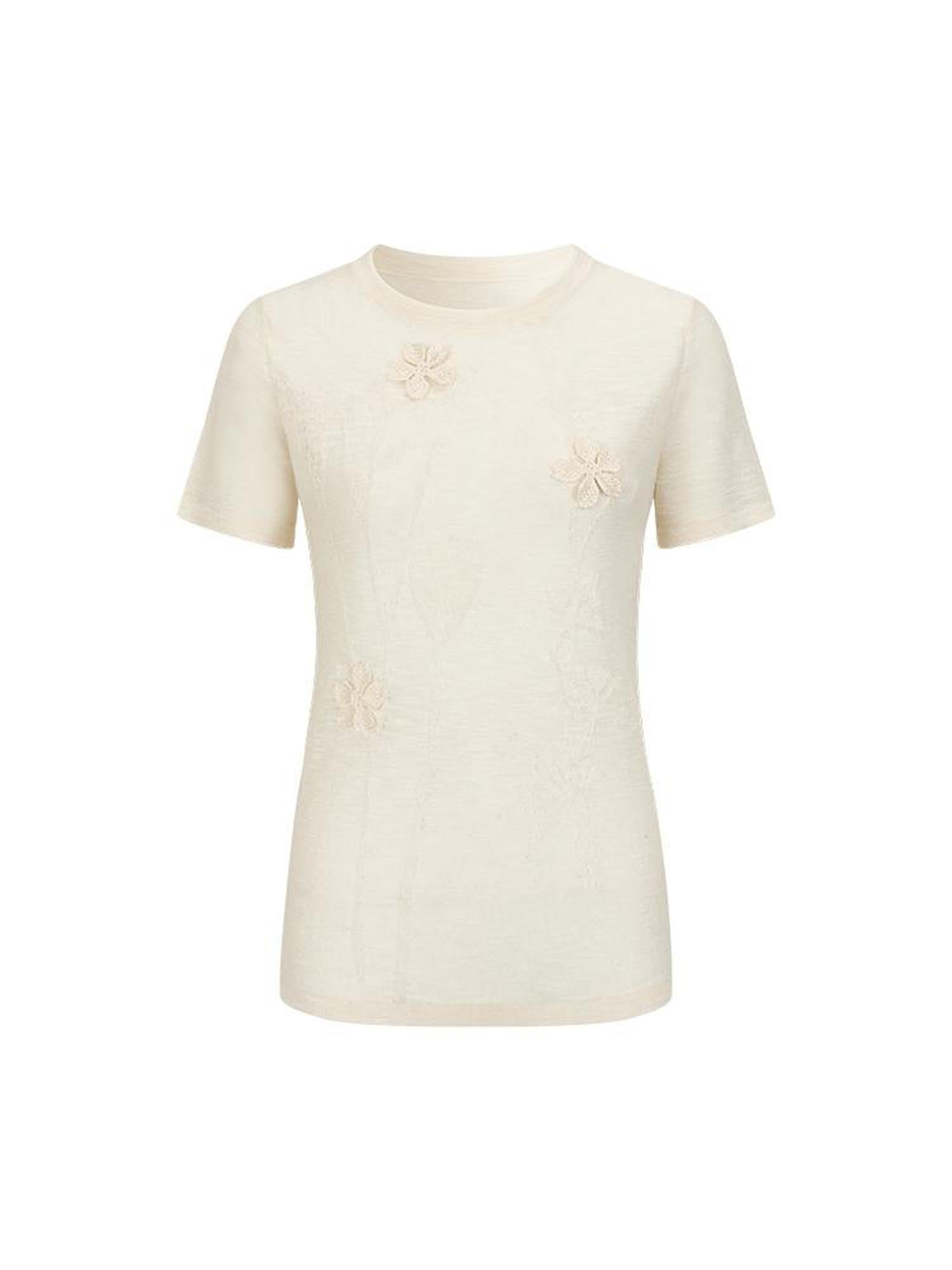 AnnoMundi Floral Shadow Knit T Shirt