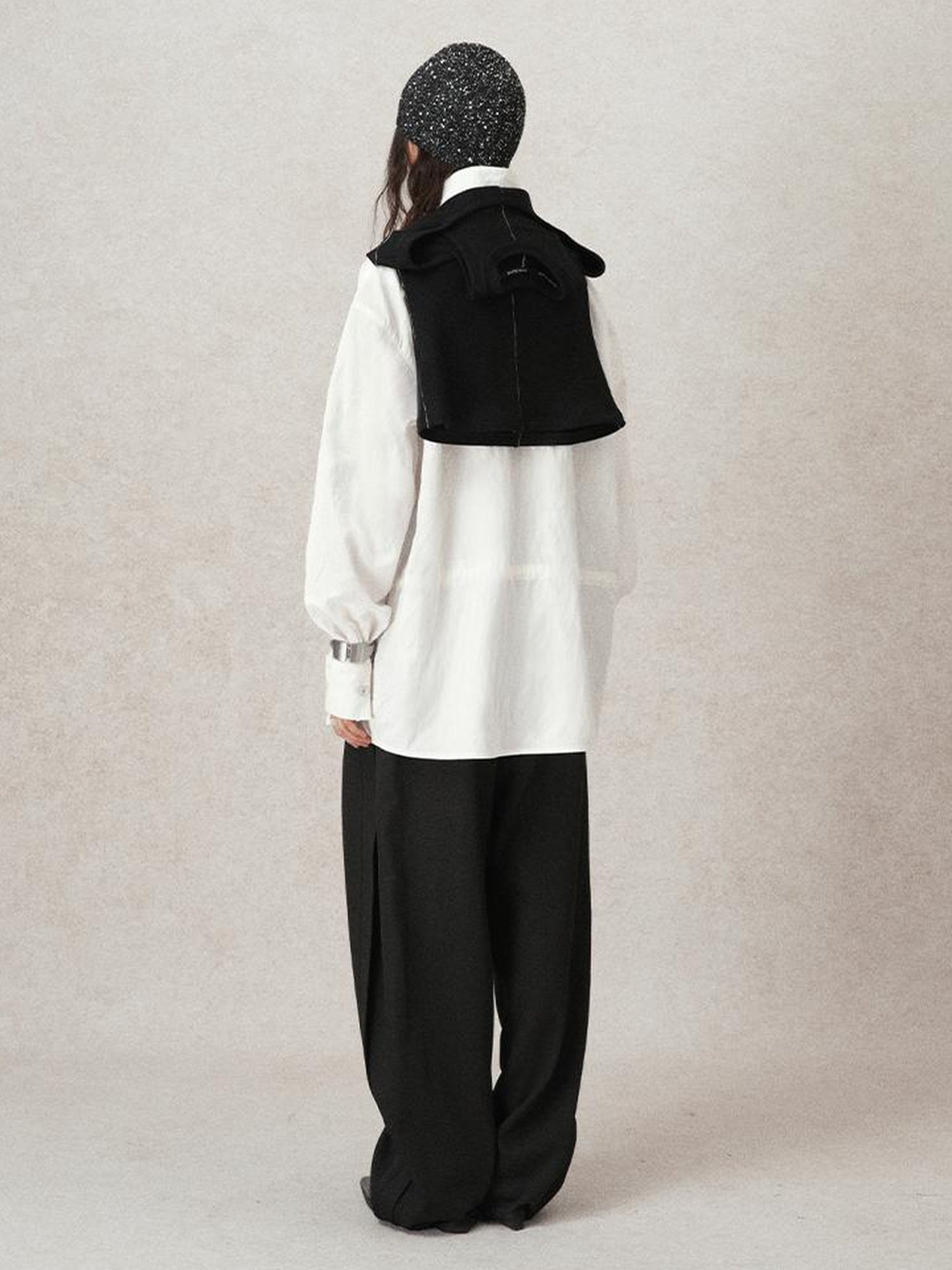 AnnoMundi French Lace Blouse With Drawstring Neckline And Floral Embroidery