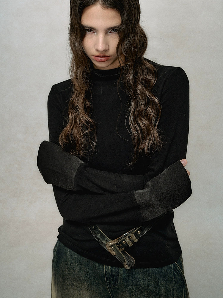 AnnoMundi_French_Lace_Trimmed_Wool_Blend_Knit_Top_With_Flocked_Detail_MISSTT