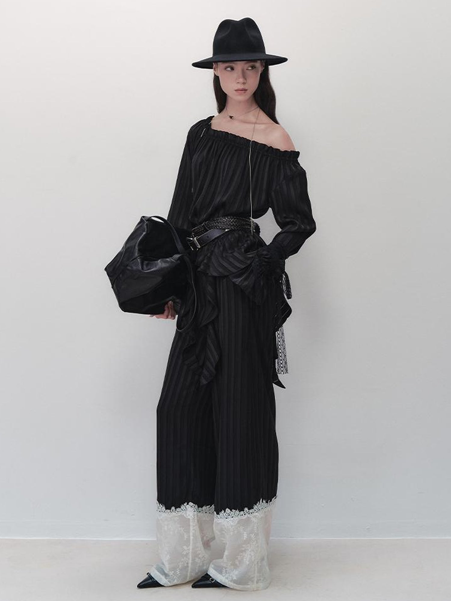 AnnoMundi French Ruffled Off Shoulder Blouse