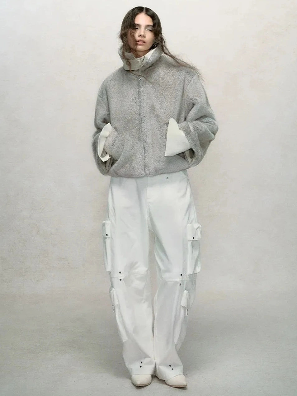 AnnoMundi Frostshadow Tweed Short Eco Fur Jacket Jacket