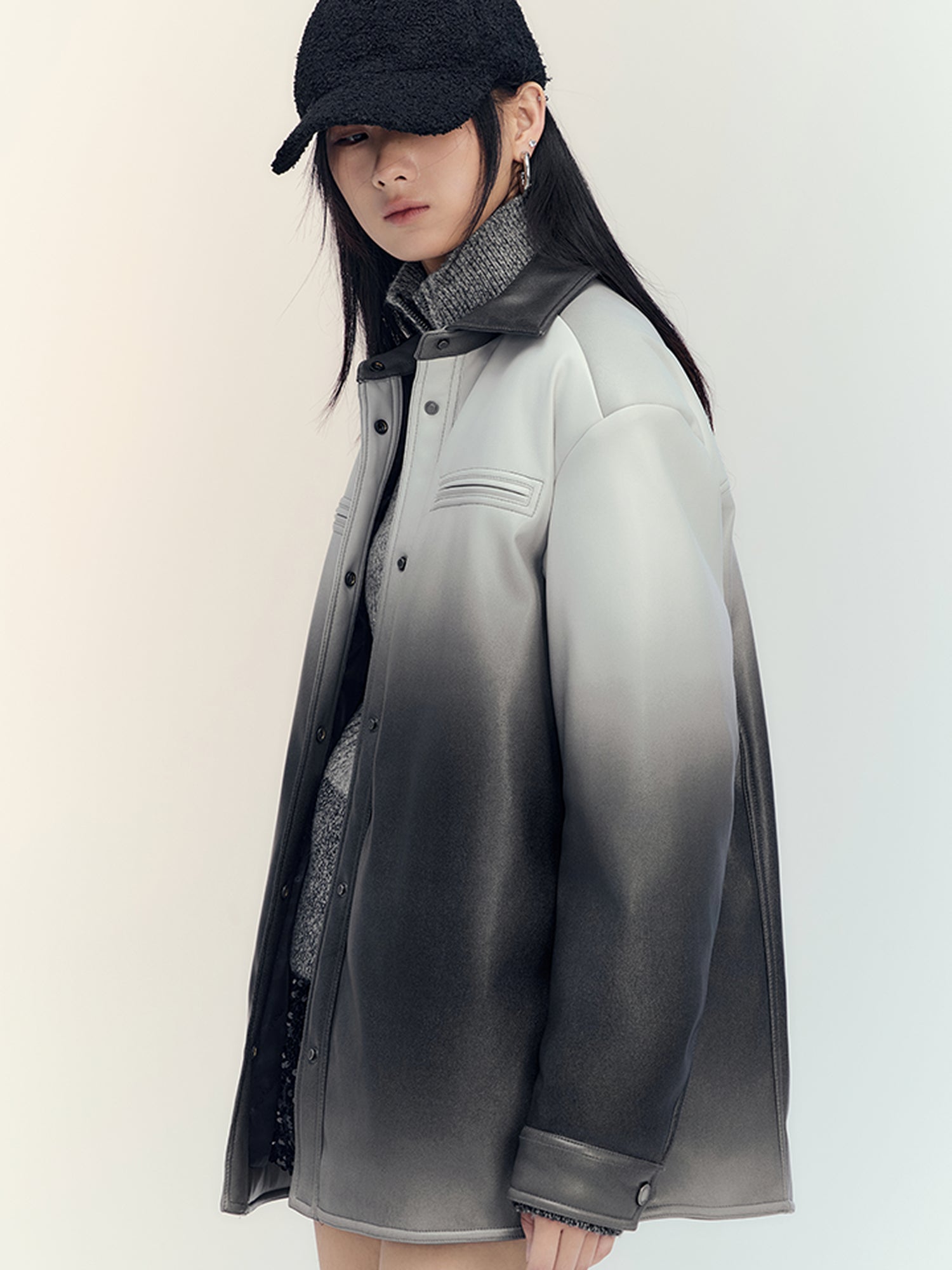 AnnoMundi Gradient Down Shirt Jacket