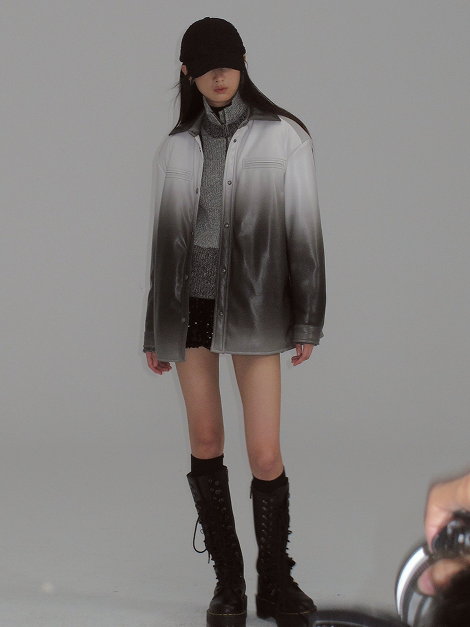 AnnoMundi Gradient Down Shirt Jacket