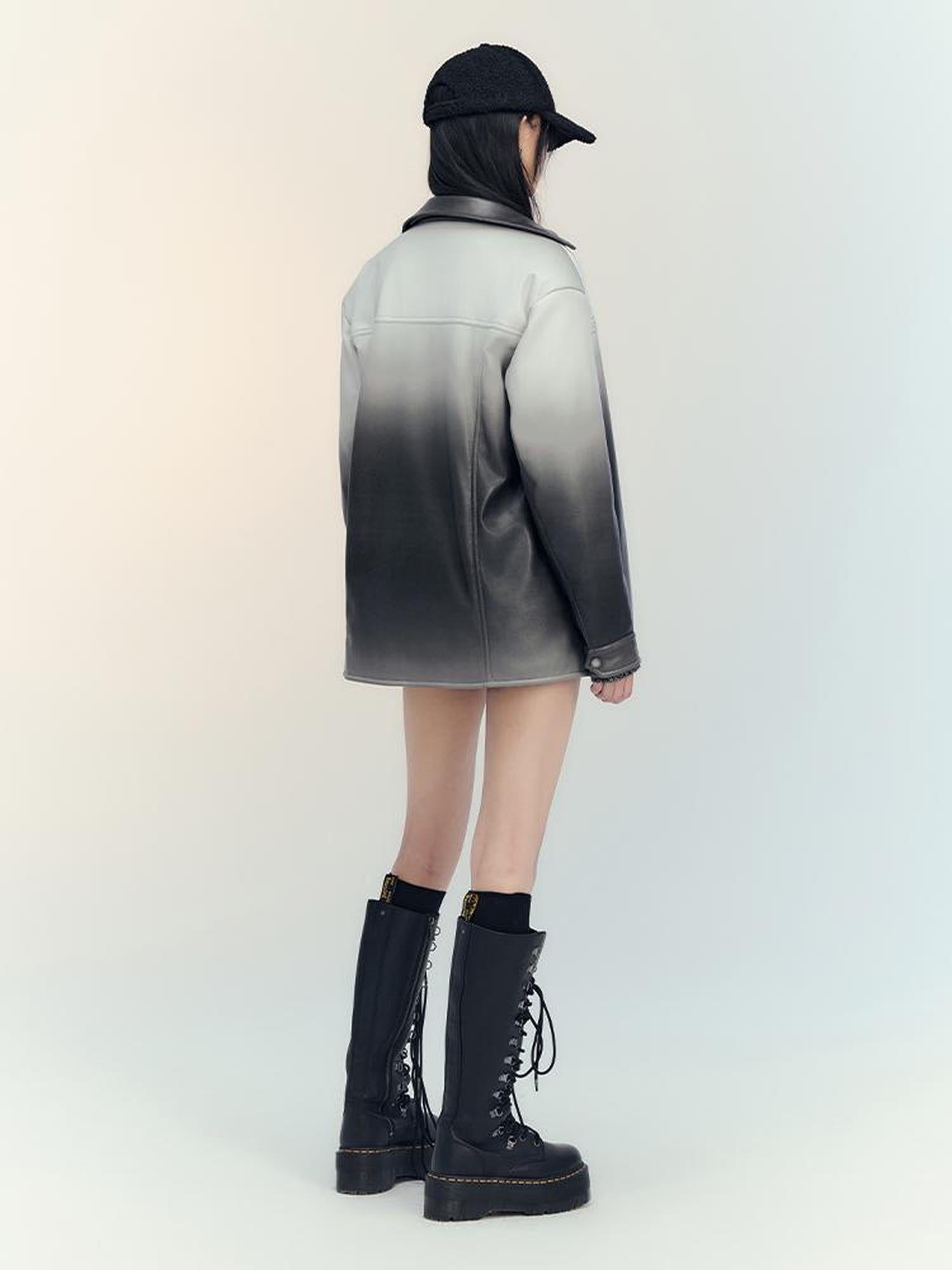 AnnoMundi Gradient Down Shirt Jacket