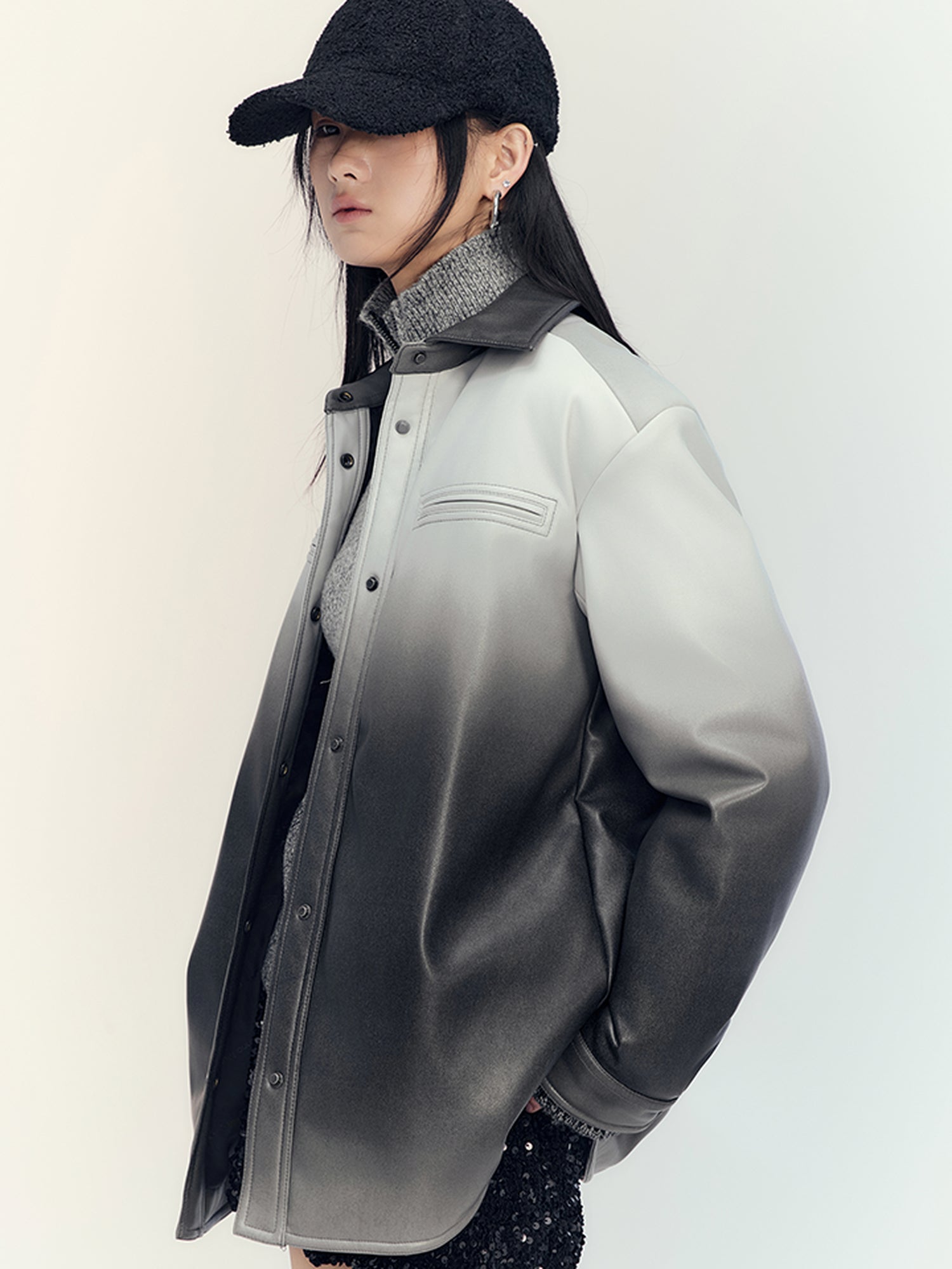 AnnoMundi Gradient Down Shirt Jacket