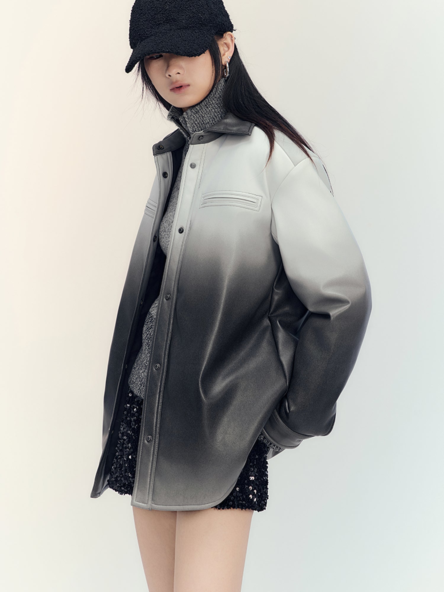 AnnoMundi Gradient Down Shirt Jacket