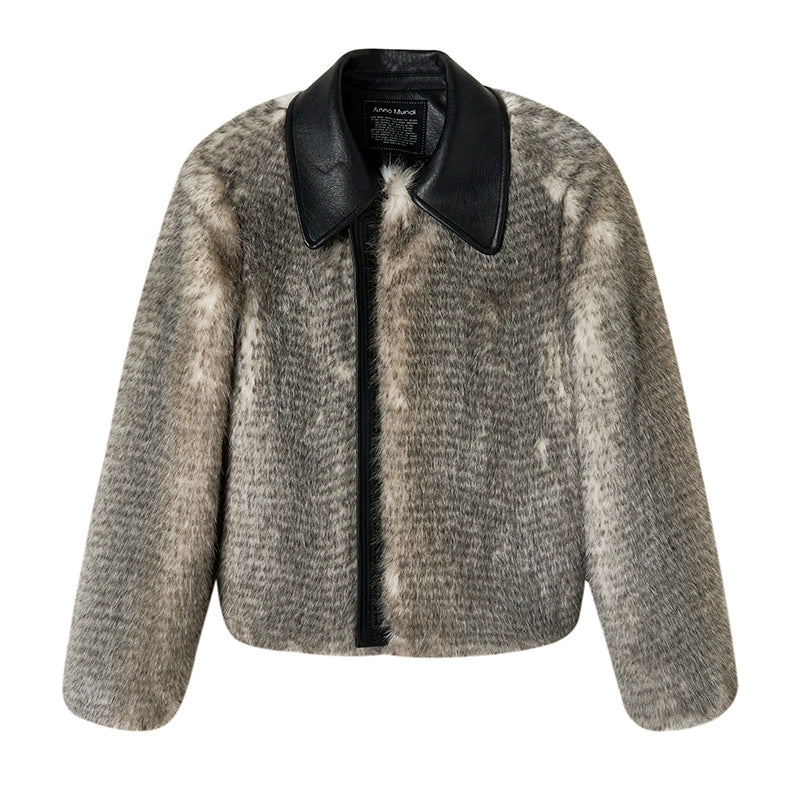 AnnoMundi_Gradient_Dyed_Cropped_Faux_Fur_Coat_With_PU_Trim_MISSTT