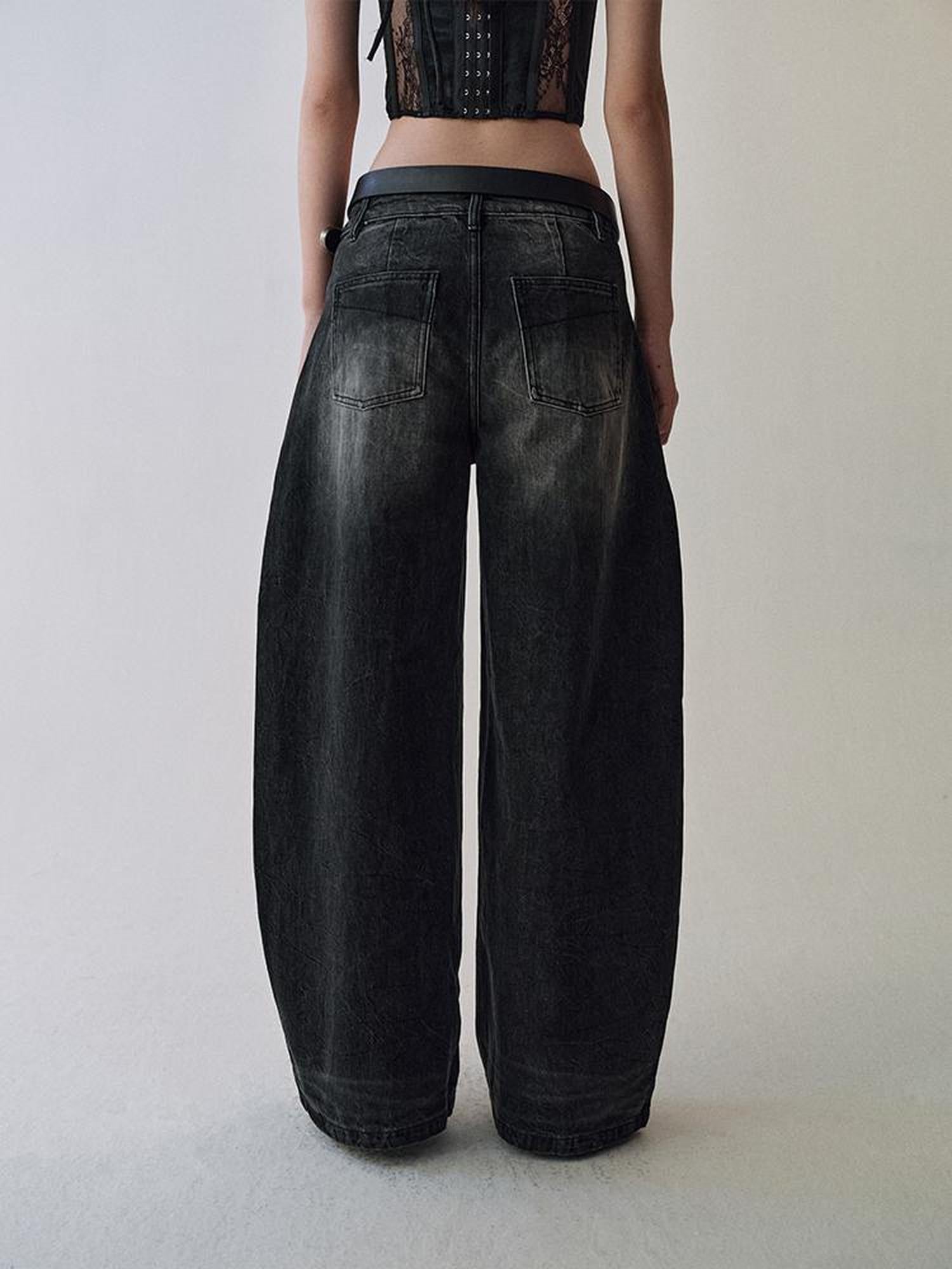 AnnoMundi Gradient Wash Distressed Denim Jeans