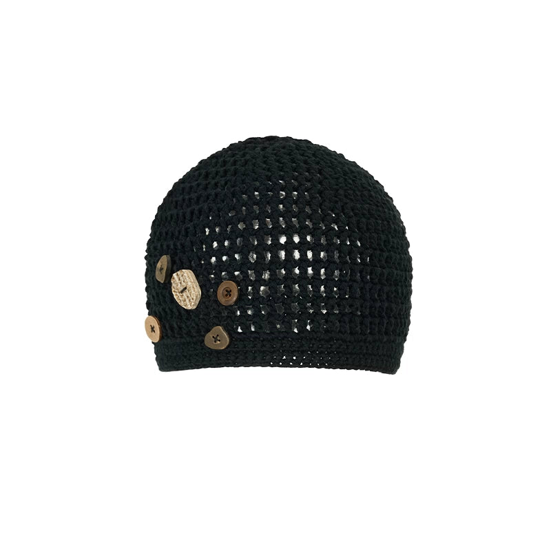 AnnoMundi_Hand_Crocheted_Cotton_Mesh_Cap_With_Buttons_MISSTT