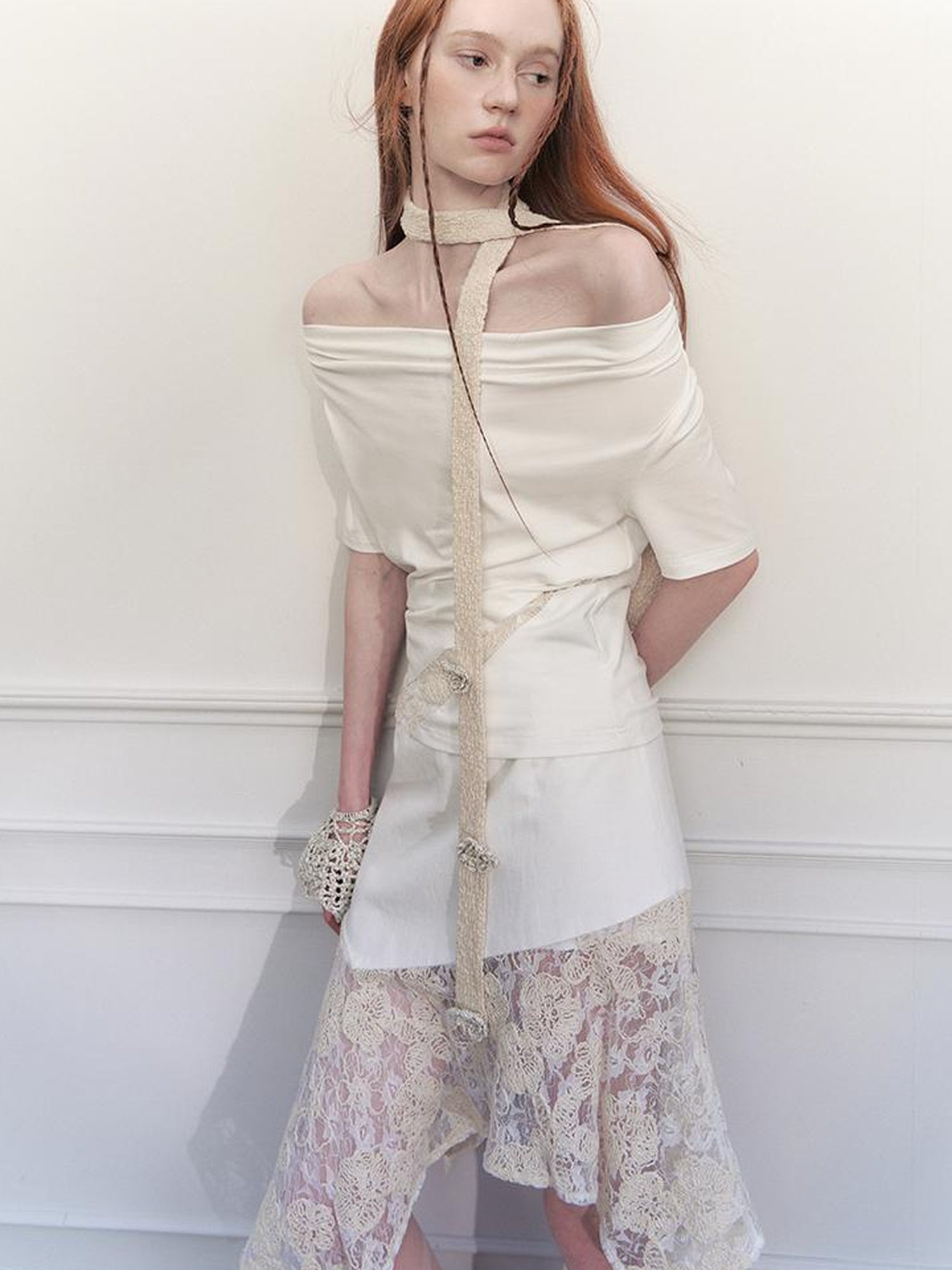 AnnoMundi Hand Embroidered Bohemian Cotton Belt With Floral Detailing