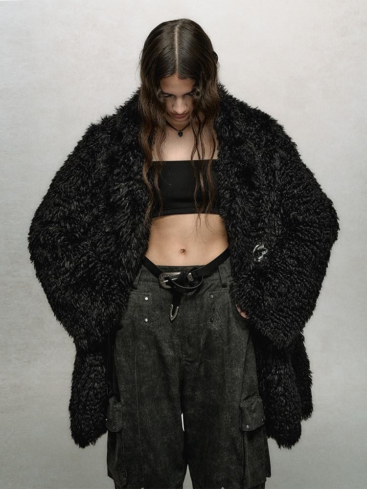 AnnoMundi Handknit Button Pocket Oversized Women&