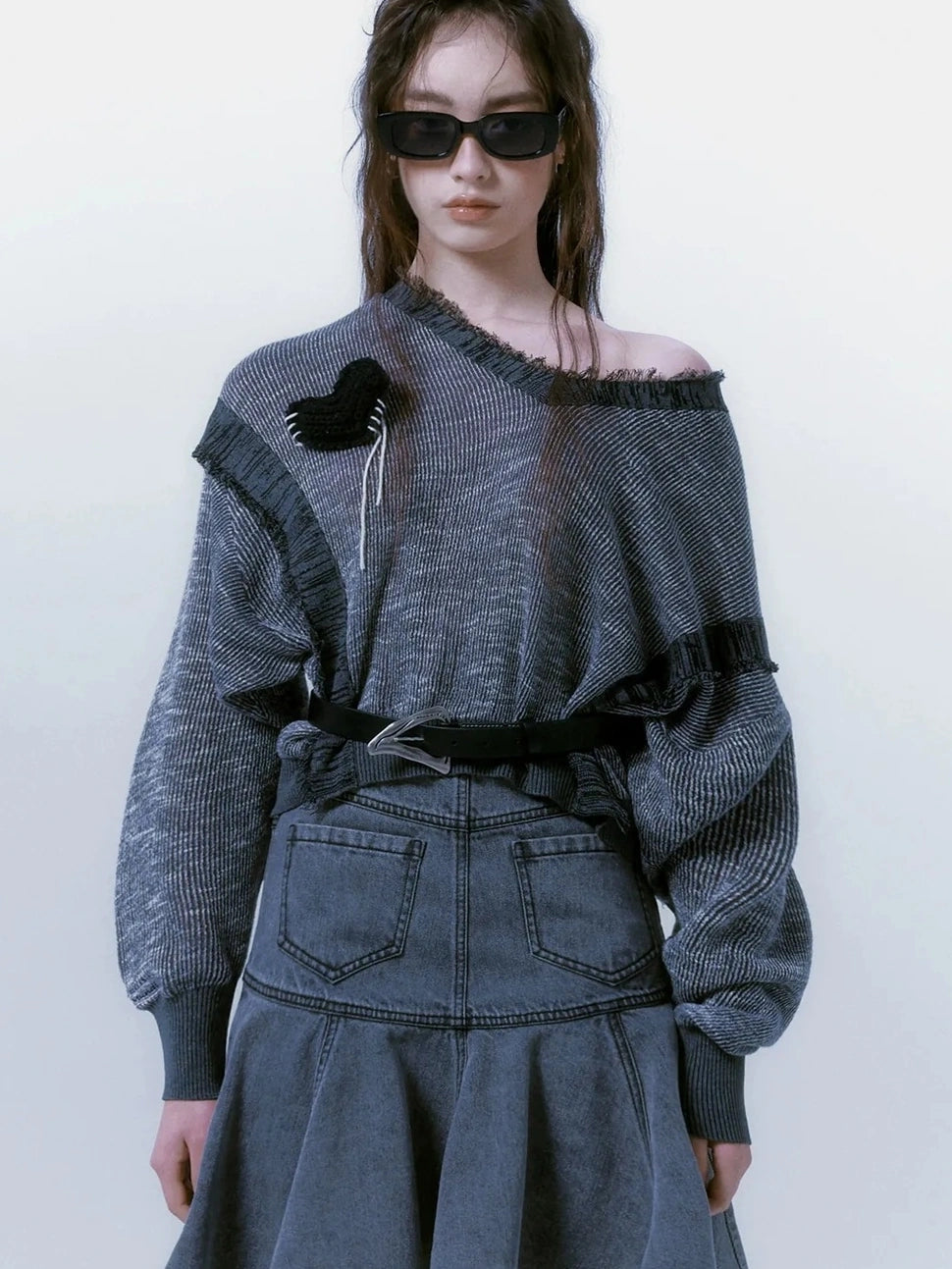 AnnoMundi Handmade Heart Crochet Brooch Accessories