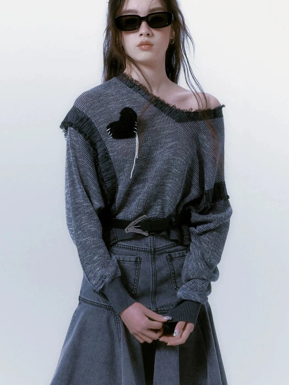 AnnoMundi Handmade Heart Crochet Brooch Accessories