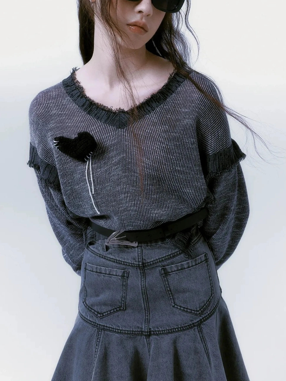 AnnoMundi Handmade Heart Crochet Brooch Accessories