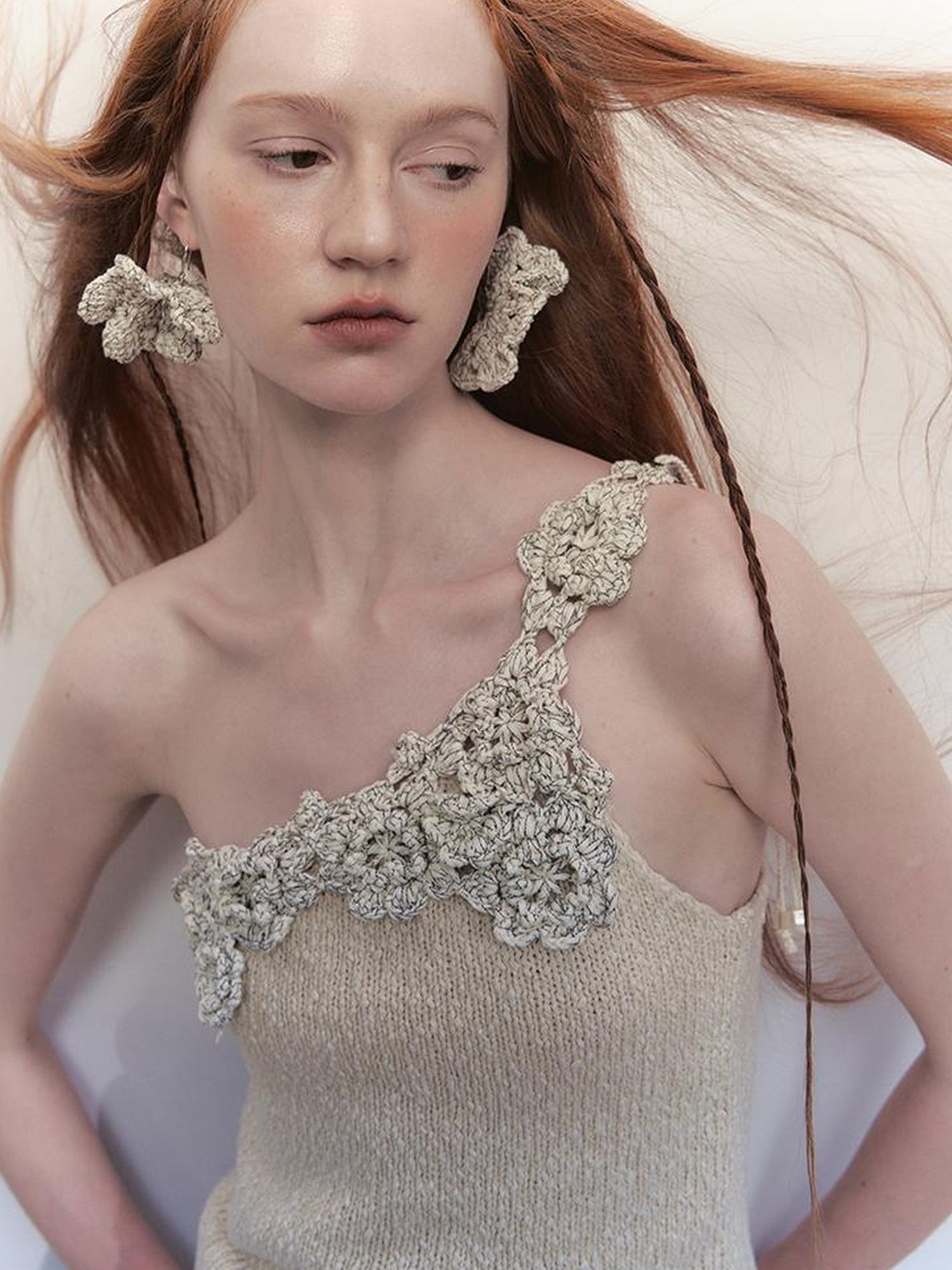 AnnoMundi Handwoven Crochet Multicolor Floral Bohemian Earrings