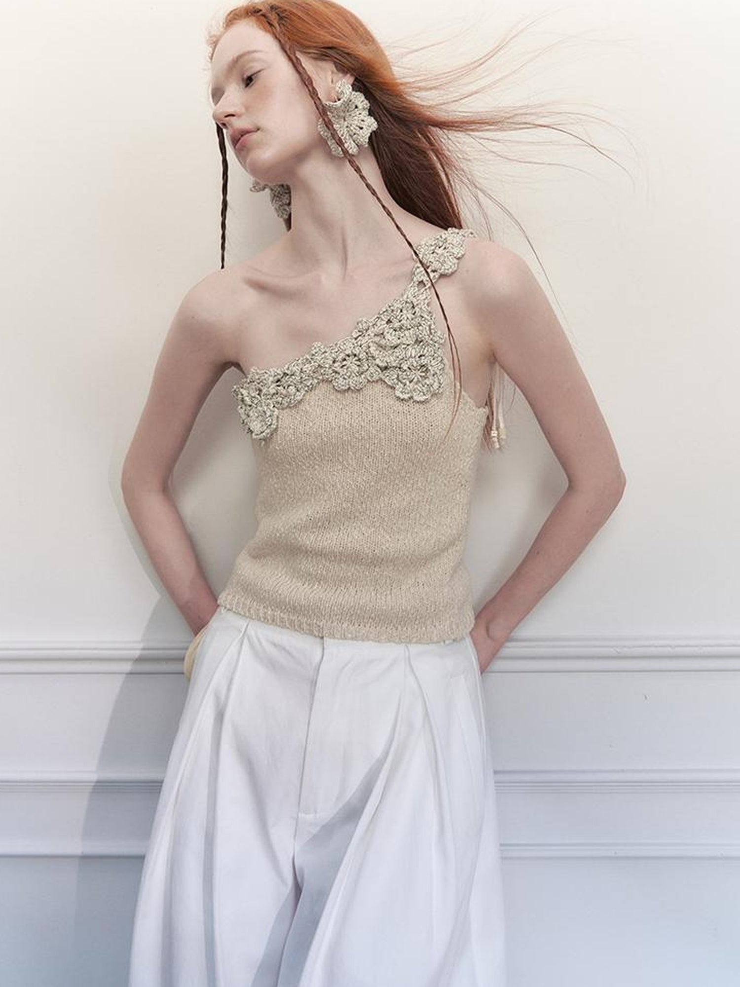 AnnoMundi Handwoven Crochet Multicolor Floral Bohemian Earrings