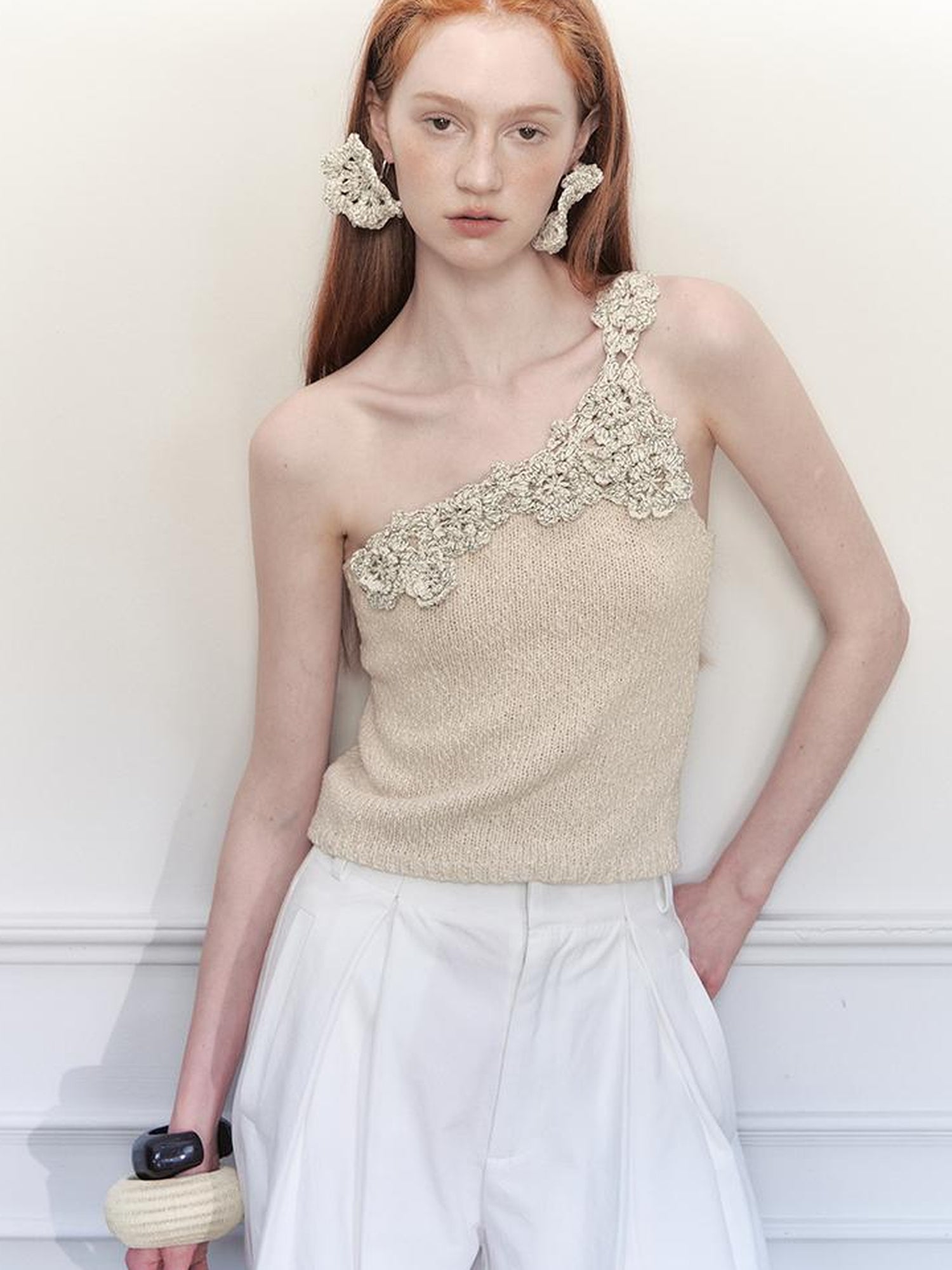 AnnoMundi Handwoven Crochet Multicolor Floral Bohemian Earrings