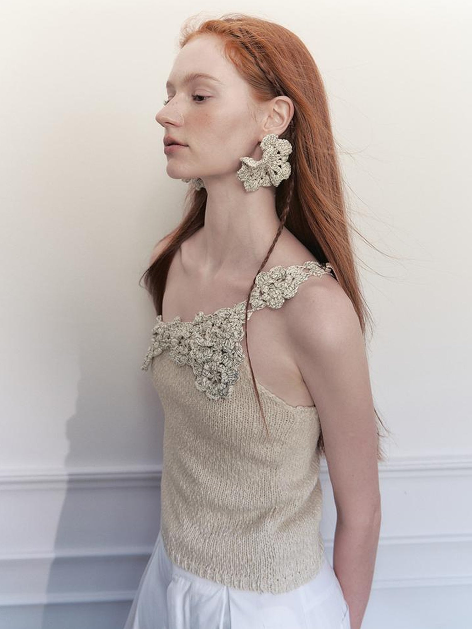 AnnoMundi Handwoven Crochet Multicolor Floral Bohemian Earrings