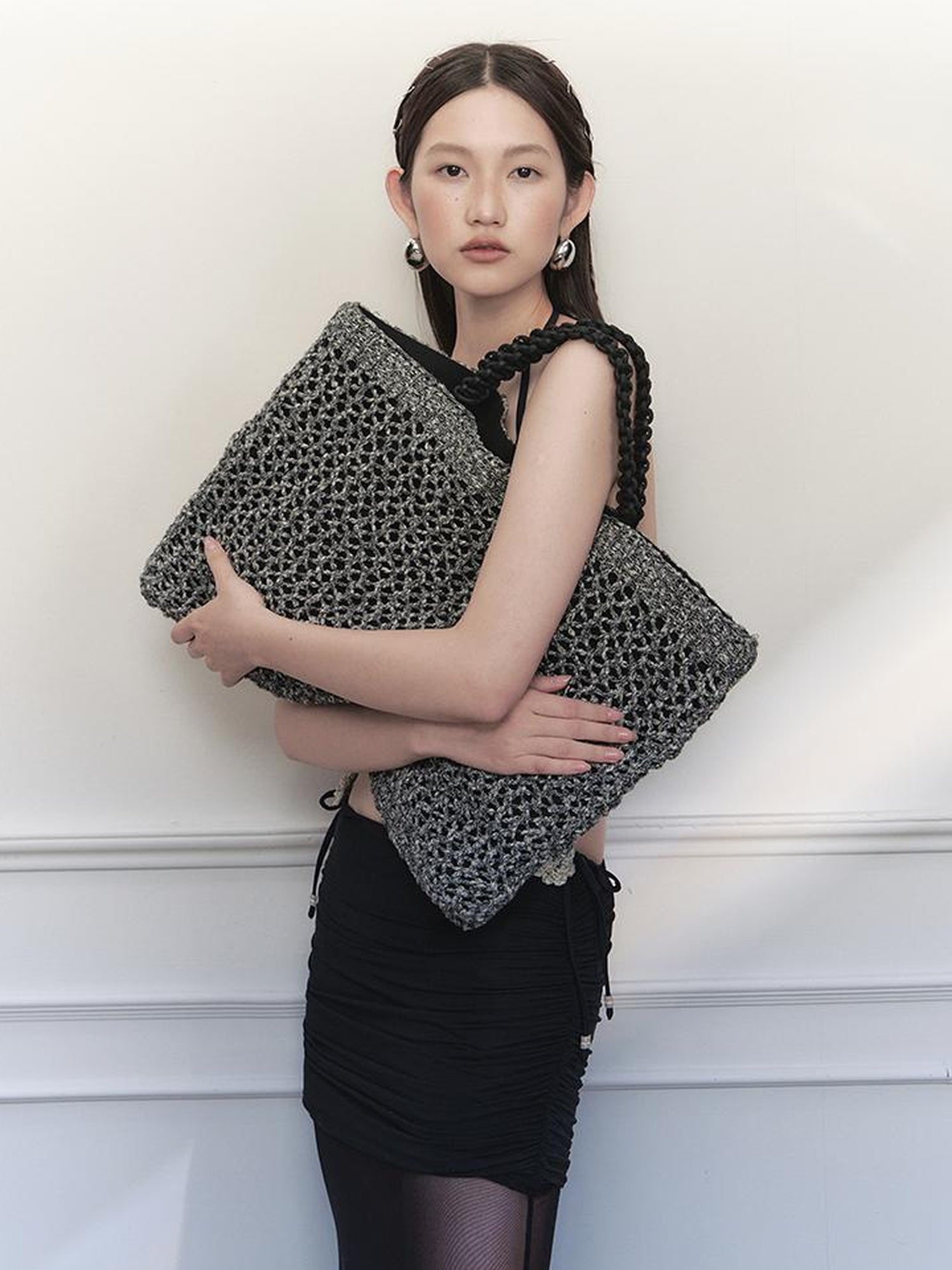AnnoMundi Handwoven Rope Knit Tote Bag