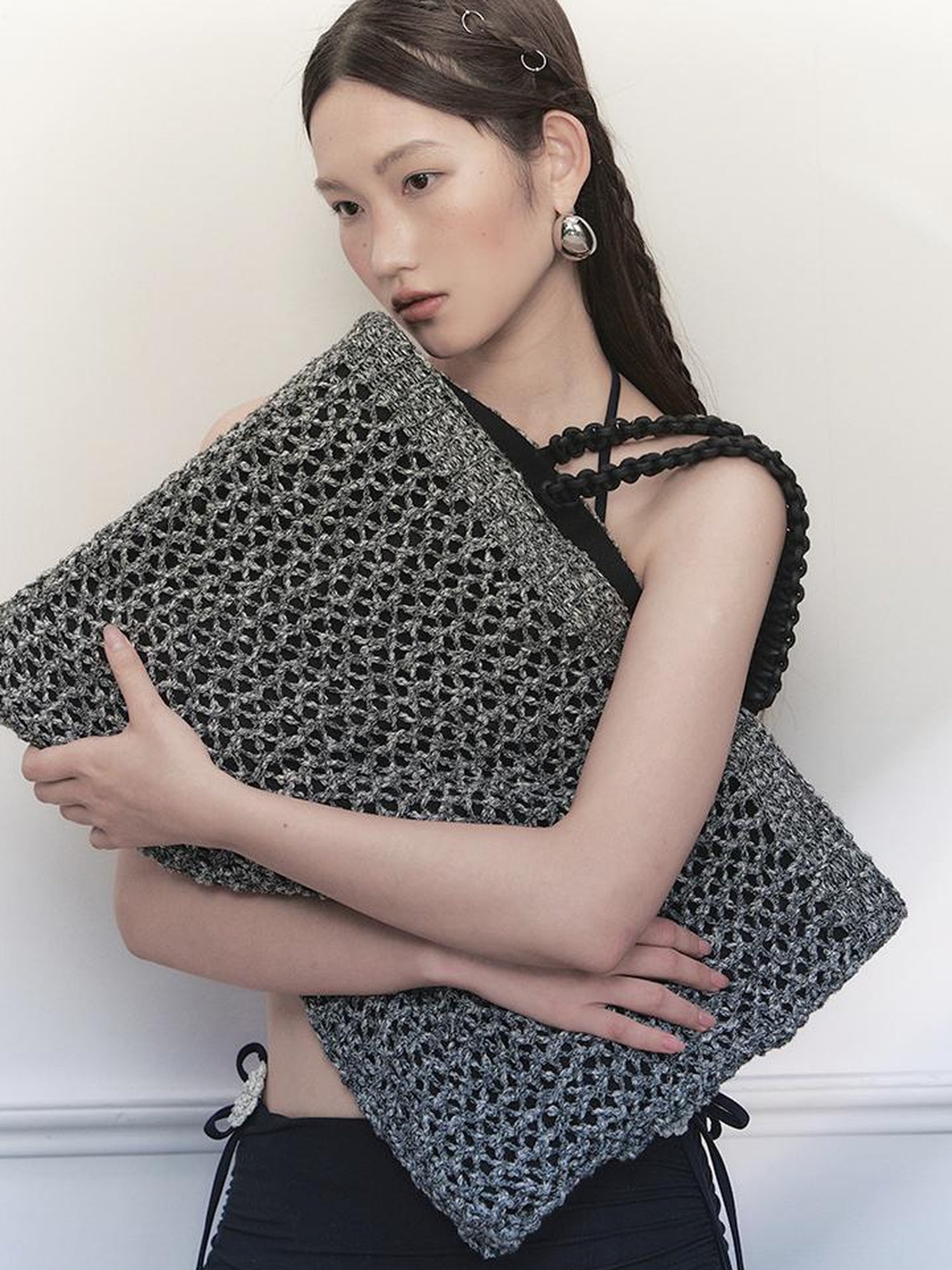 AnnoMundi Handwoven Rope Knit Tote Bag