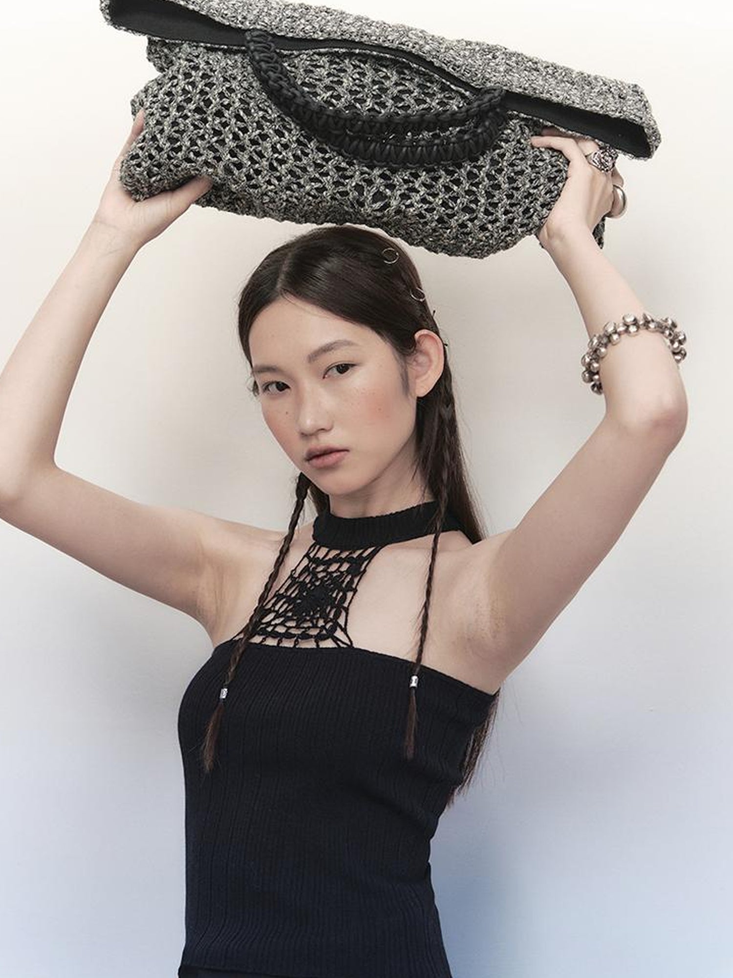 AnnoMundi Handwoven Rope Knit Tote Bag