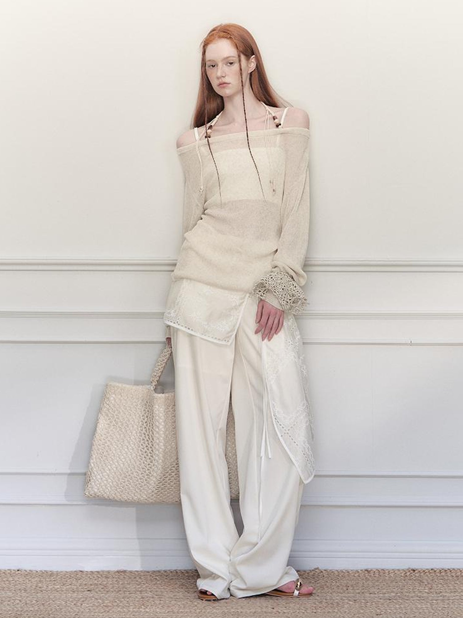 AnnoMundi Handwoven Rope Knit Tote Bag
