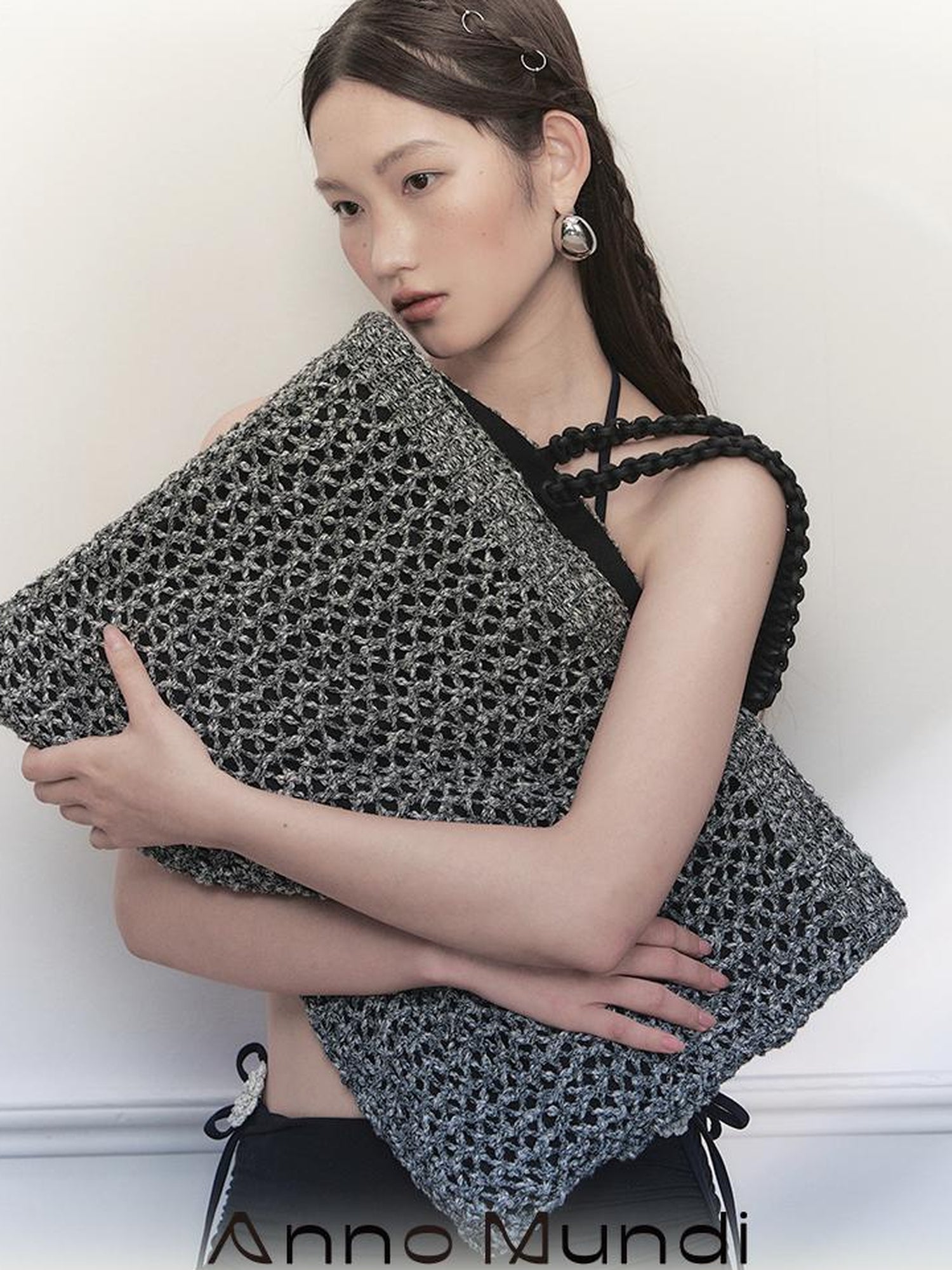 AnnoMundi Handwoven Rope Knit Tote Bag